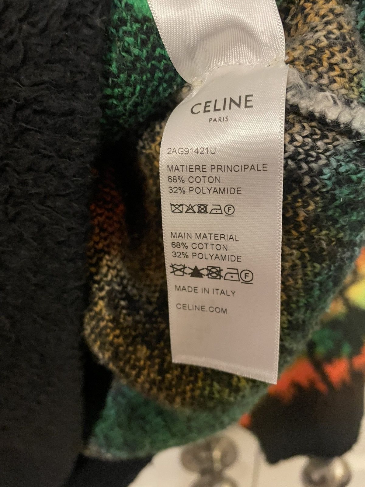 Celine Sunset Brushed Knit Hoodie Size US XS / EU 42 / 0 - 8 Thumbnail