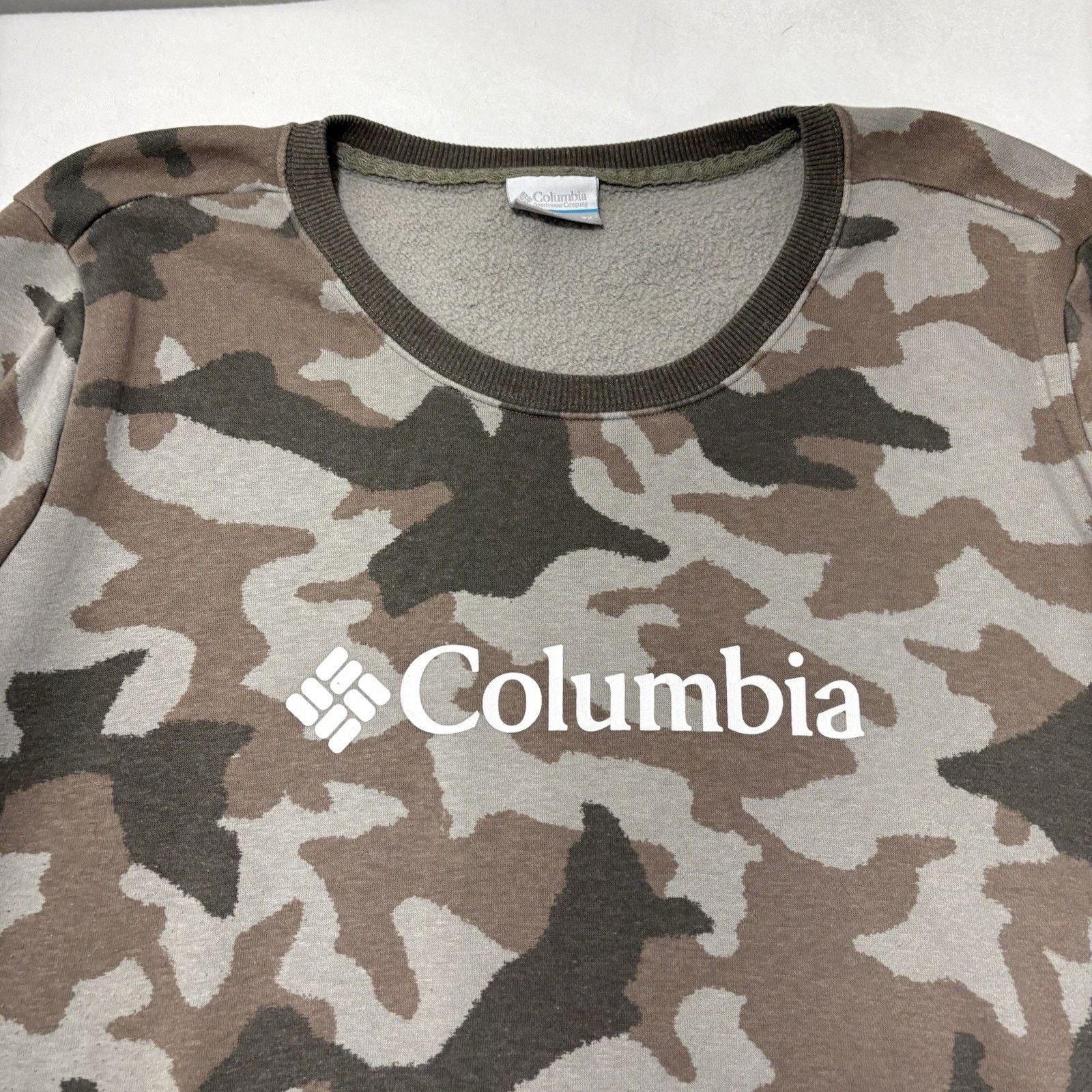 Columbia Columbia 3X Crewneck Sweatshirt Fleece Lined Camo Pullover Size 3XL / US 20-22 - 2 Thumbnail