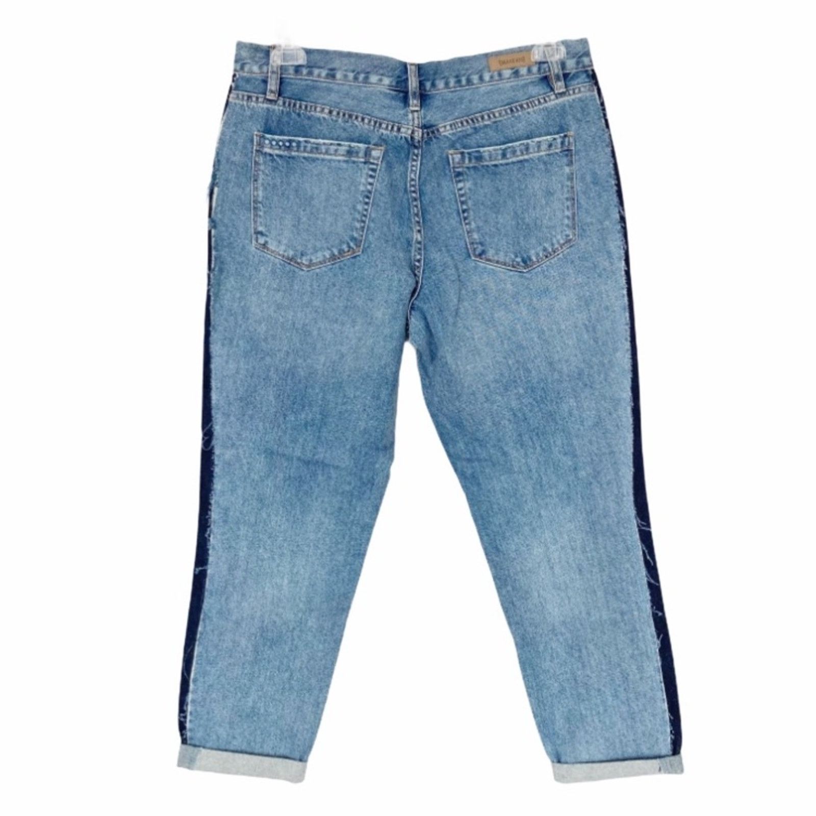 BLANKNYC Blank NYC Two Toned Crop Girlfriend Jeans Size 29" - 2 Thumbnail