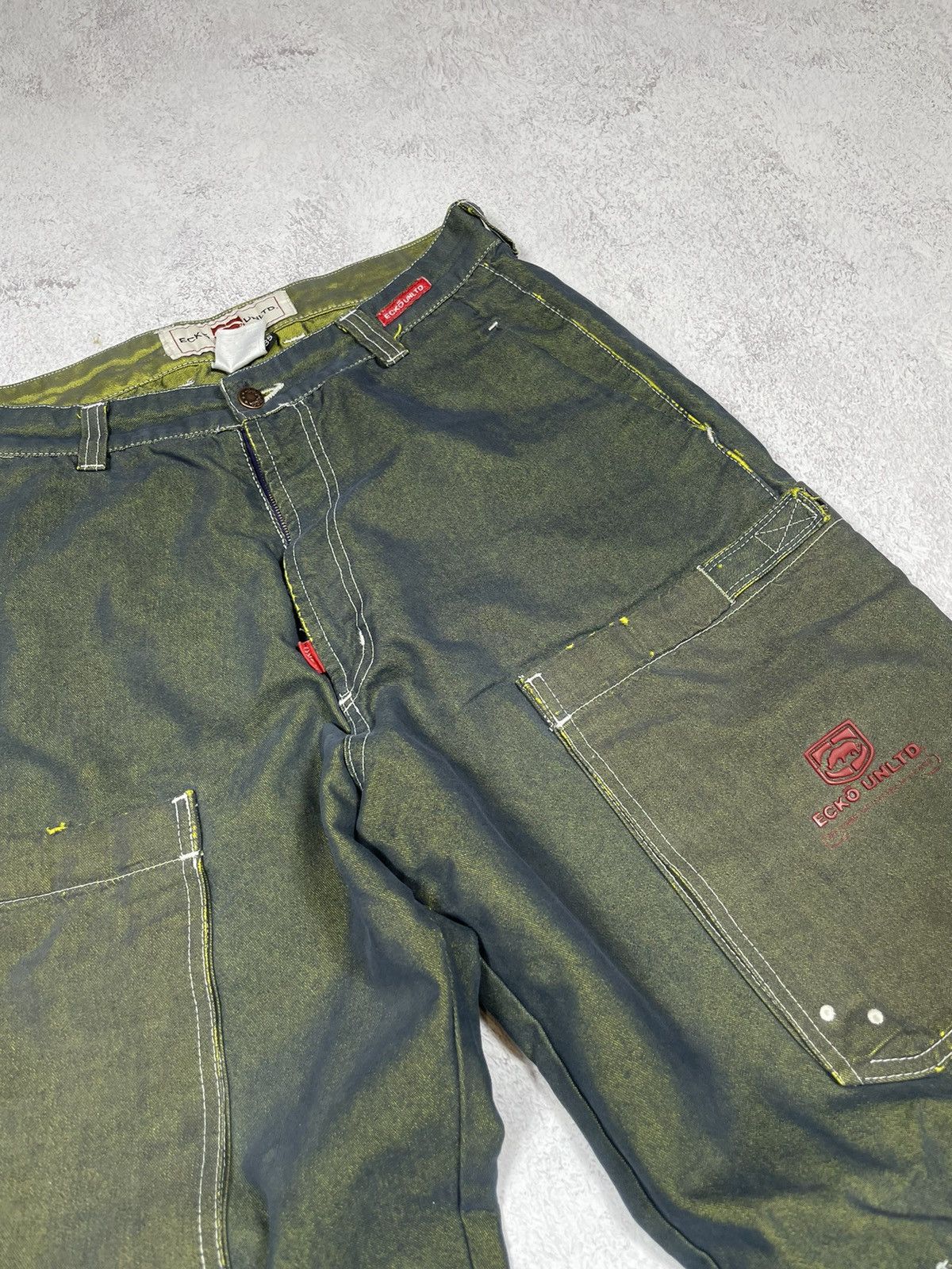 Ecko Unltd. Ecko Unltd Shiny Rap Jeans Vintage Baggy Fit Size US 35 - 2 Thumbnail