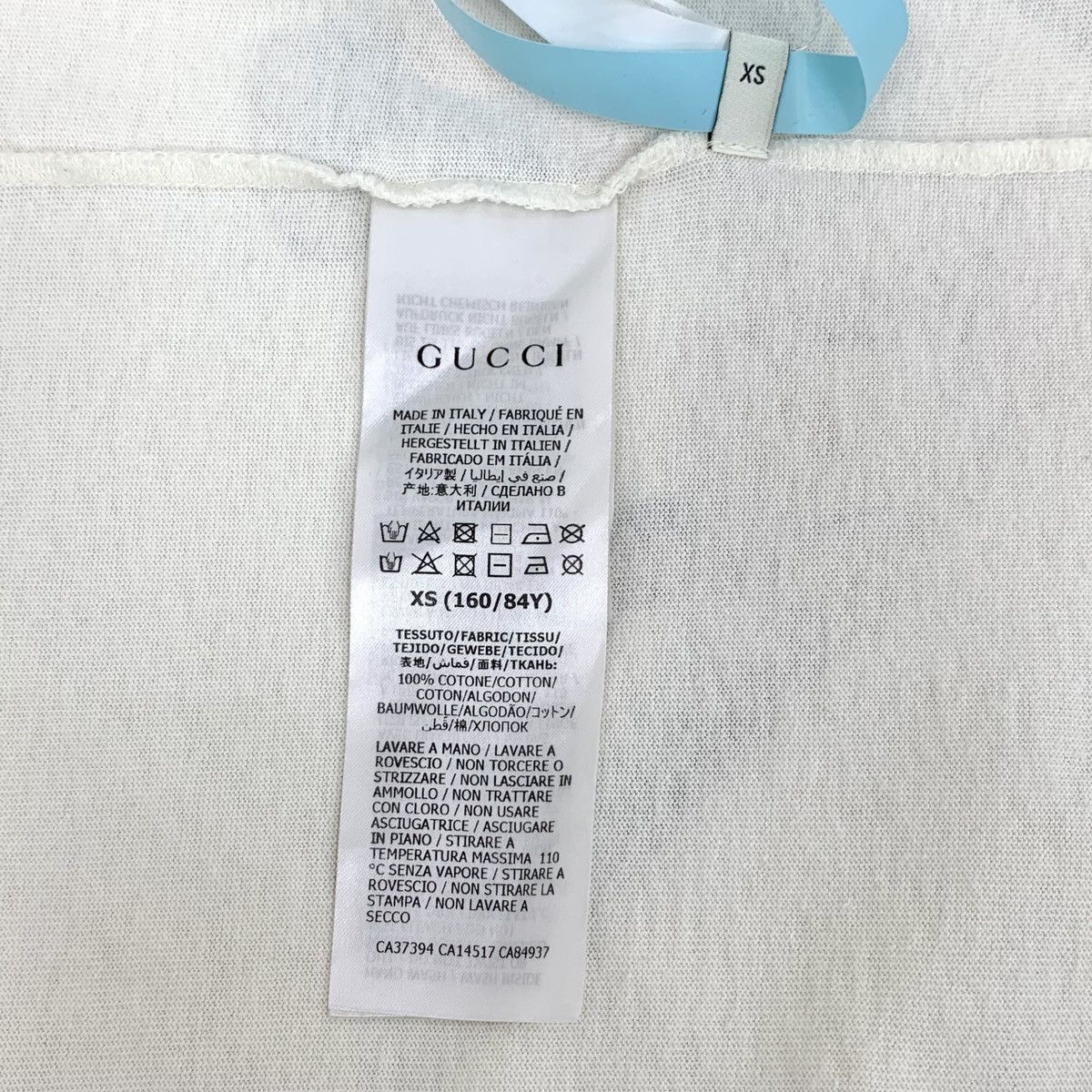 Gucci Gucci White Logo Printed Short Sleeve T-Shirt K26WX Size XS / US 0-2 / IT 36-38 - 6 Thumbnail