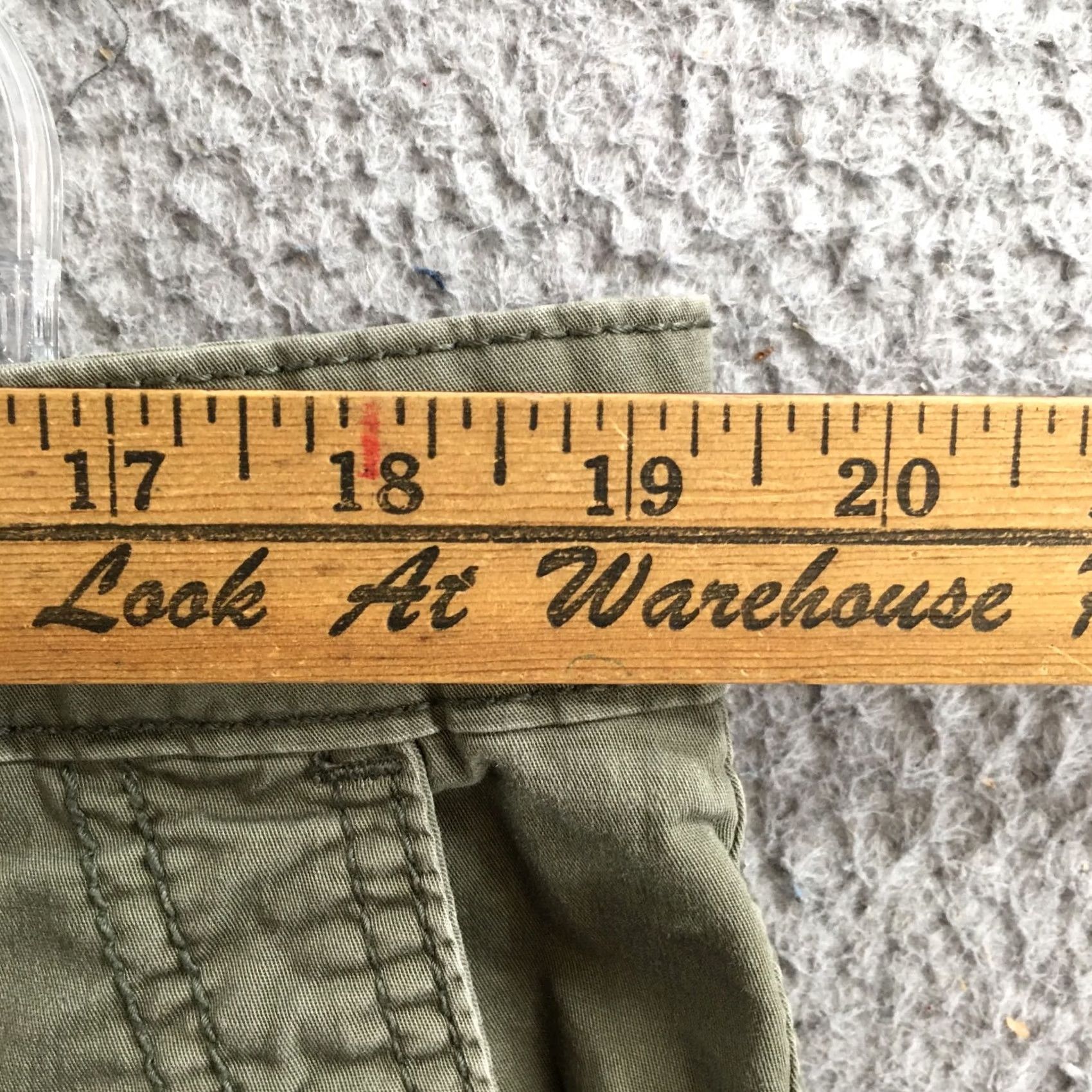 Vintage Unionbay Cargo Short Mens 38 Mid Rise Cotton Blend Zip Fly Flat Front Green Size US 38 / EU 54 - 7 Thumbnail