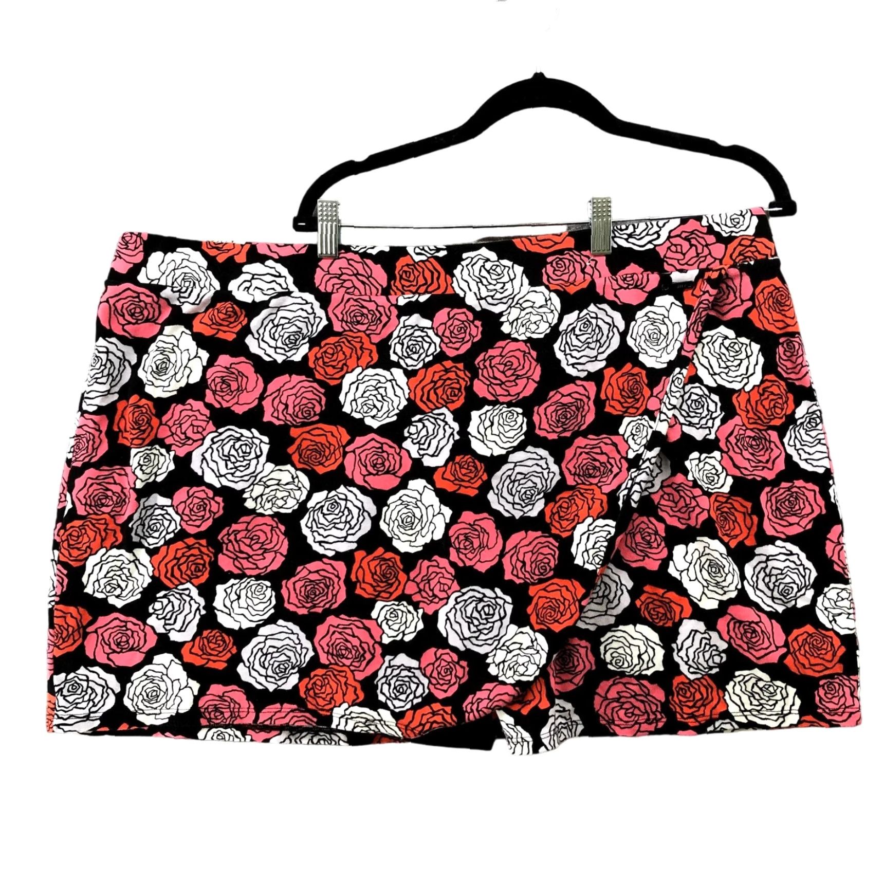 Jones New York Jones New York Mini Skort Womens XXL Pink Floral Cotton Athletic Faux Wrap Skort Size 40" / US 18 - 2 Thumbnail