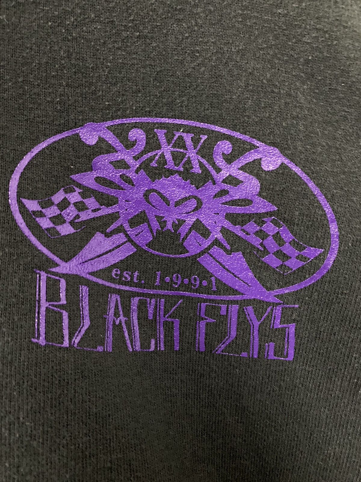 Japanese Brand BLACK FLYS Zipper Hoodie Big Back Print Size US M / EU 48-50 / 2 - 4 Thumbnail