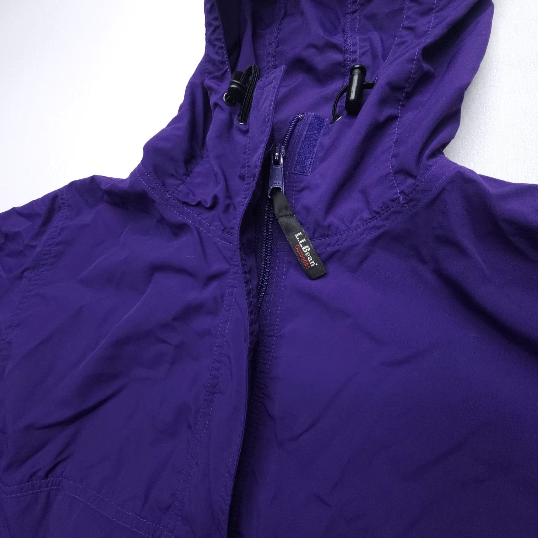 Vintage VINTAGE L.L. Bean Anorak Windbreaker Hooded Jacket Womens Petite Medium Purple 90s Jacket Size M / US 6-8 / IT 42-44 - 7 Thumbnail
