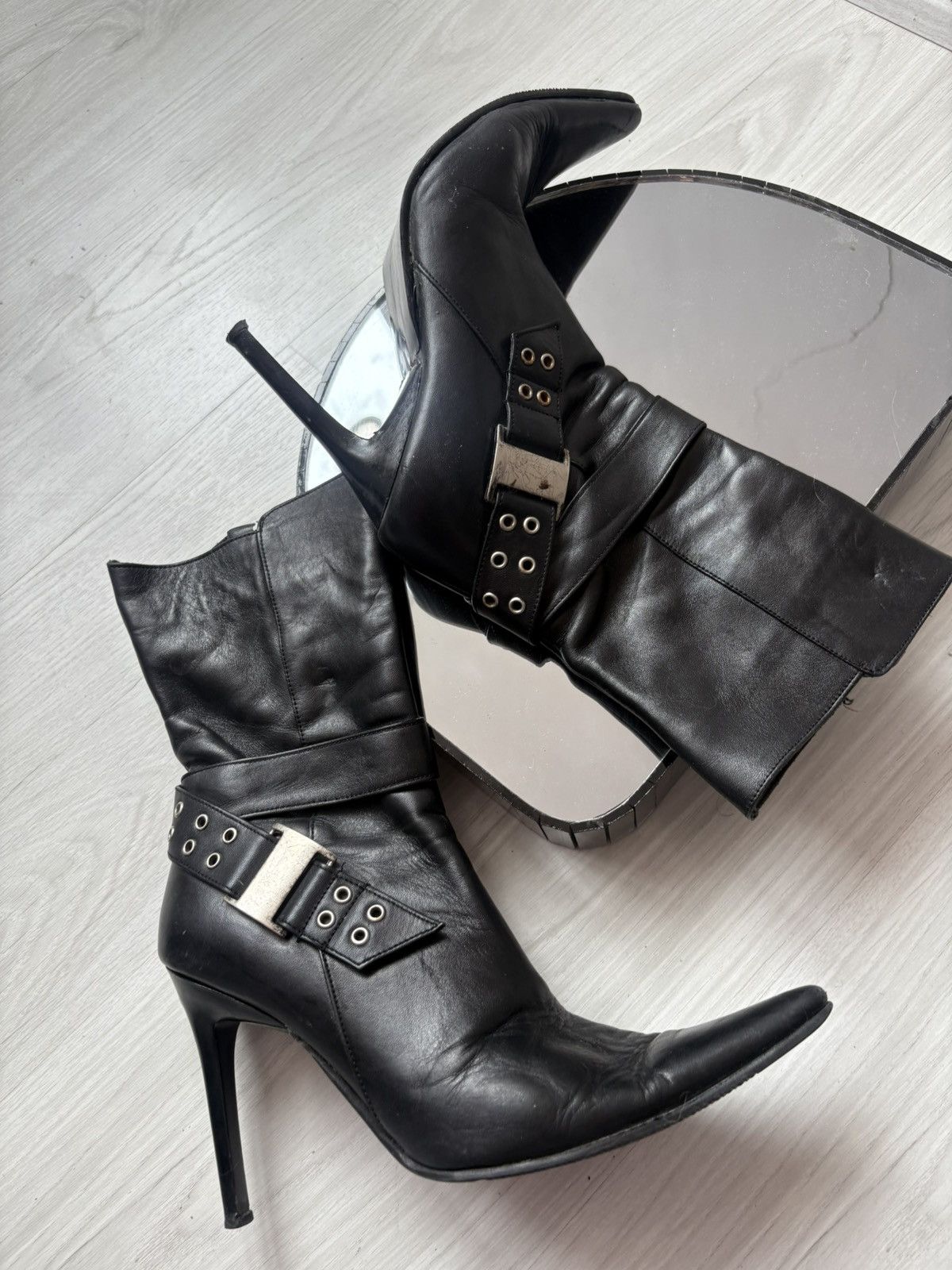 Vintage y2k leather boots Size US 6 / IT 36 - 7 Thumbnail