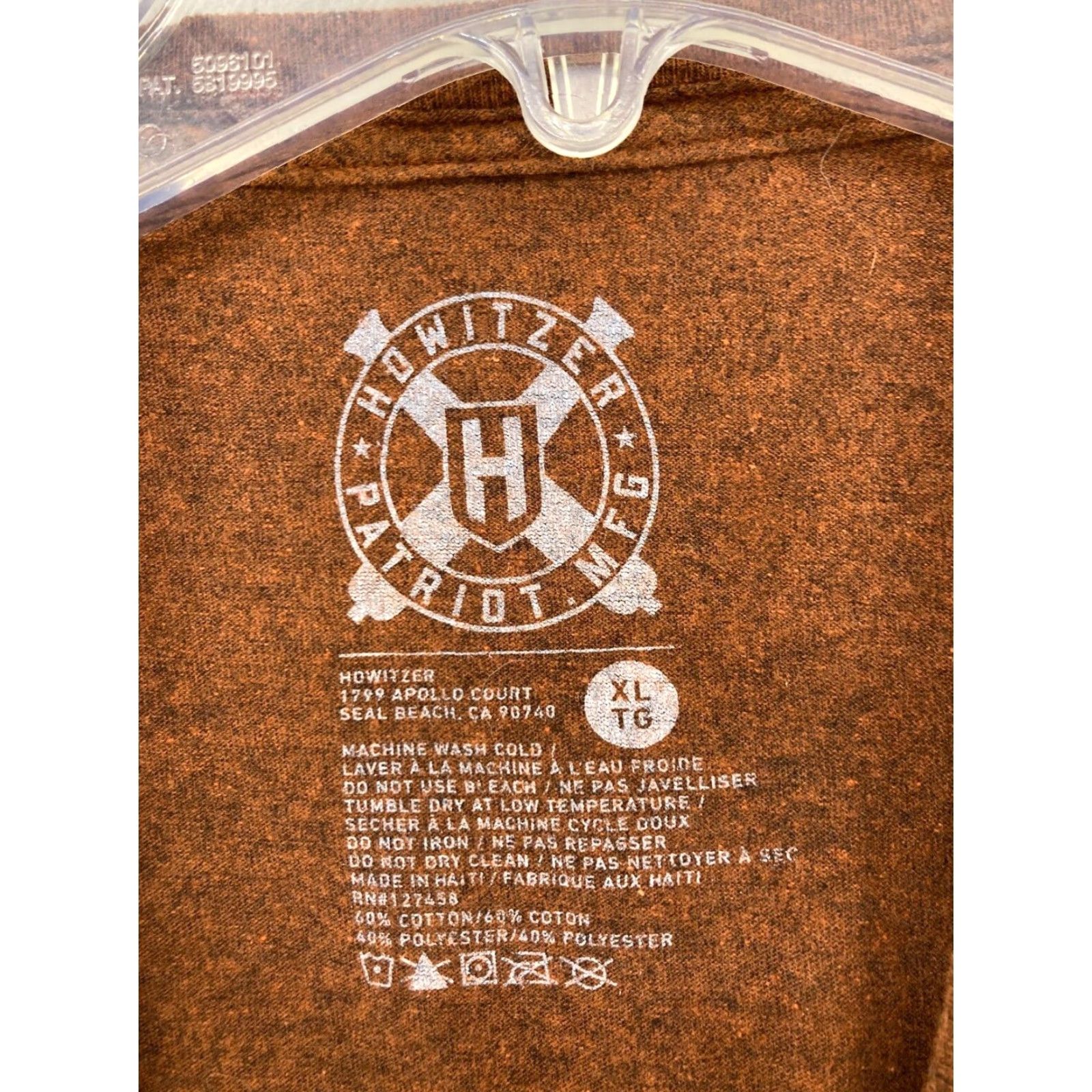 Vintage Howitzer Patriot MFG Mens TShirt XL Brown Skull This Flag We Will Defend Size US XL / EU 56 / 4 - 6 Thumbnail