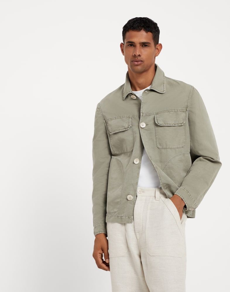 Brunello Cucinelli o1w1db10825 Long Jacket in Green Size US S / EU 44-46 / 1 - 1 Thumbnail