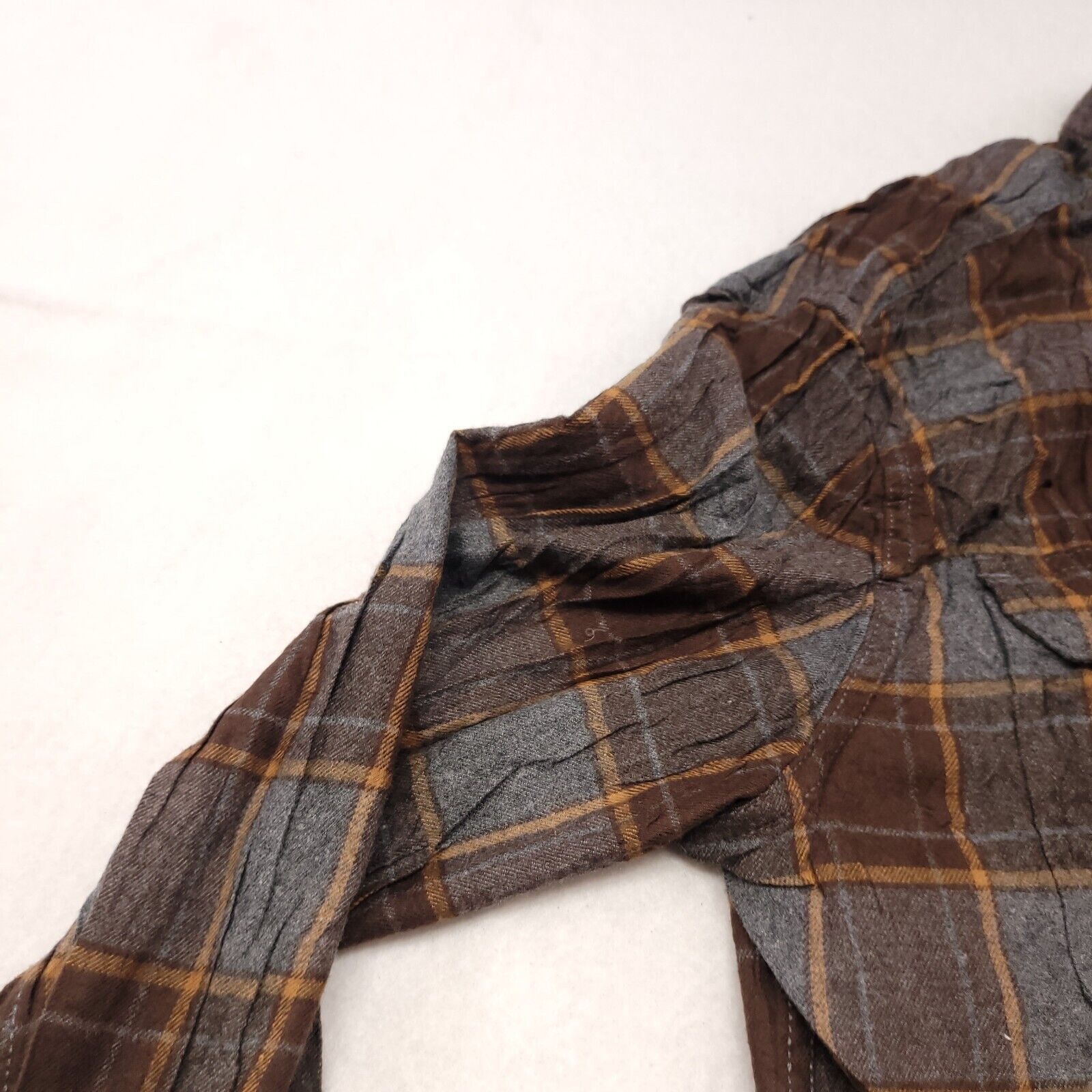 George George Casual Button Up Shirt Mens Size Large L Blue Brown Size US L / EU 52-54 / 3 - 4 Thumbnail