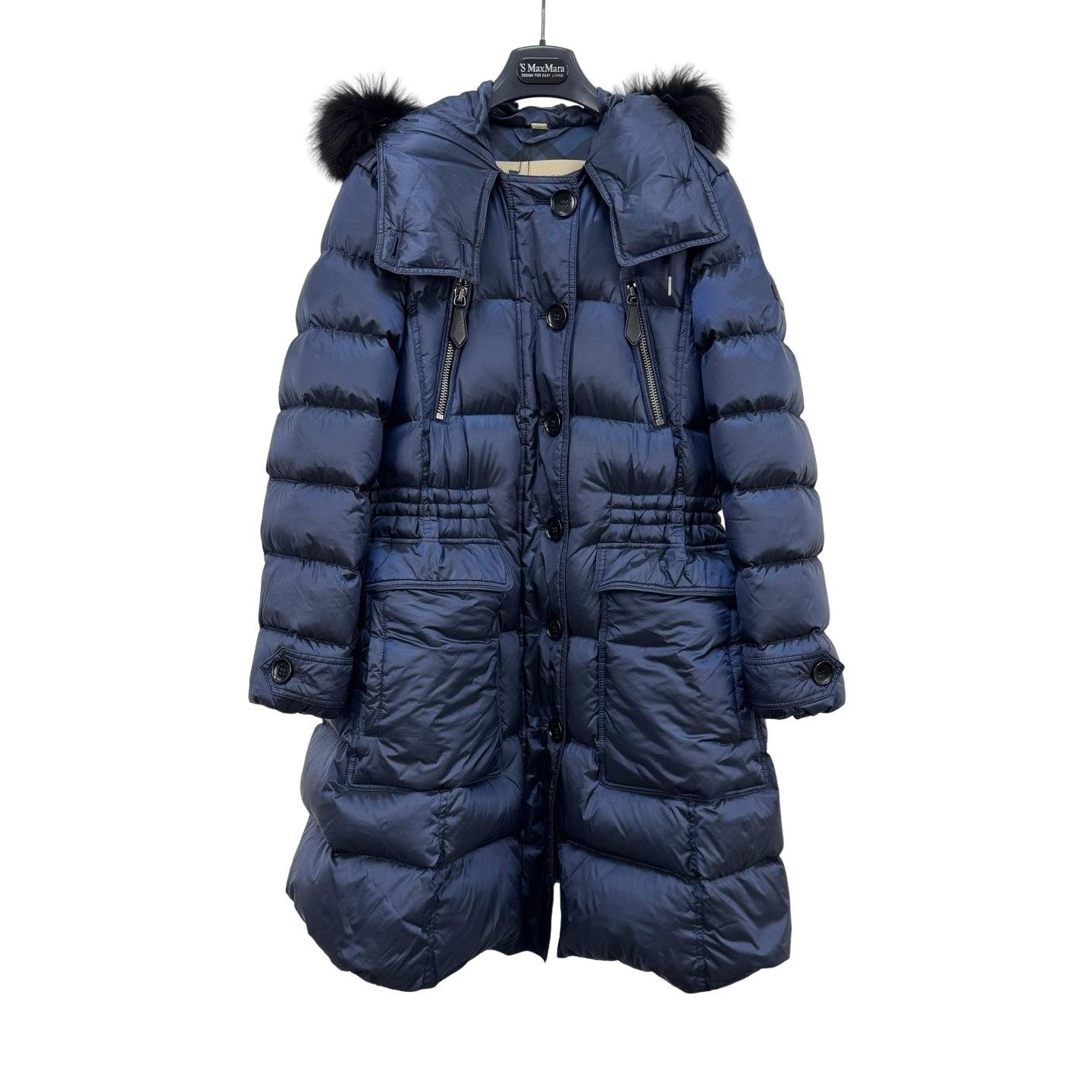 Black Label × Burberry BURBERRY 00s MADE IN JAPAN REAL FUR PUFFER