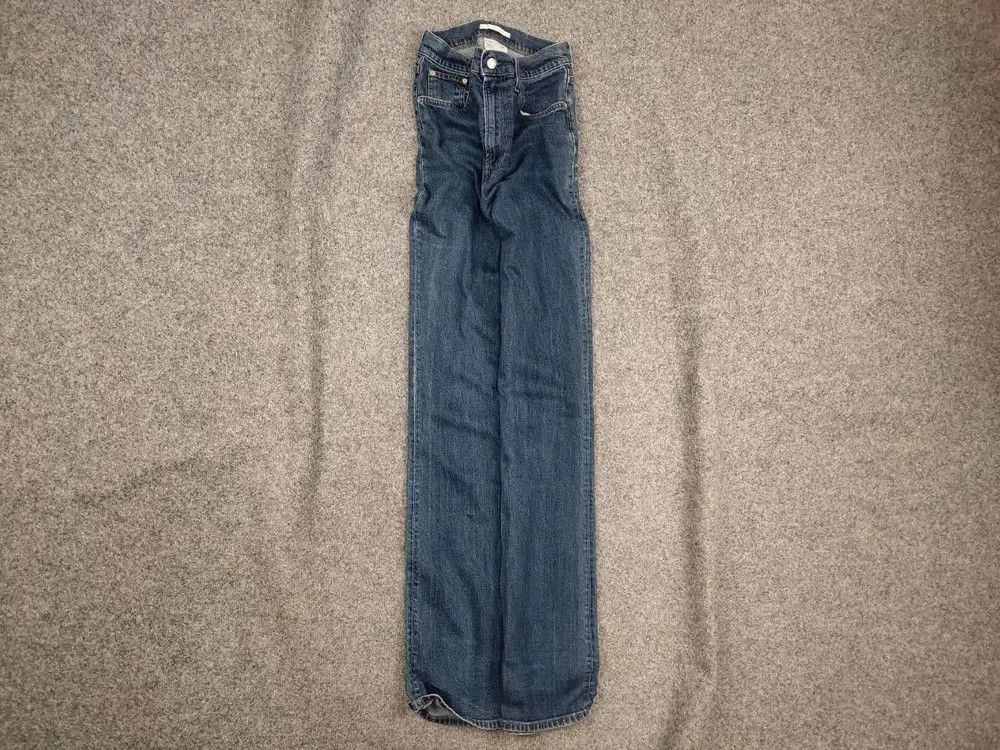 Helmut Lang Helmut Lang Jeans Femme Blue Straight Denim Boot Cut Unisex Size US 29 - 1 Thumbnail