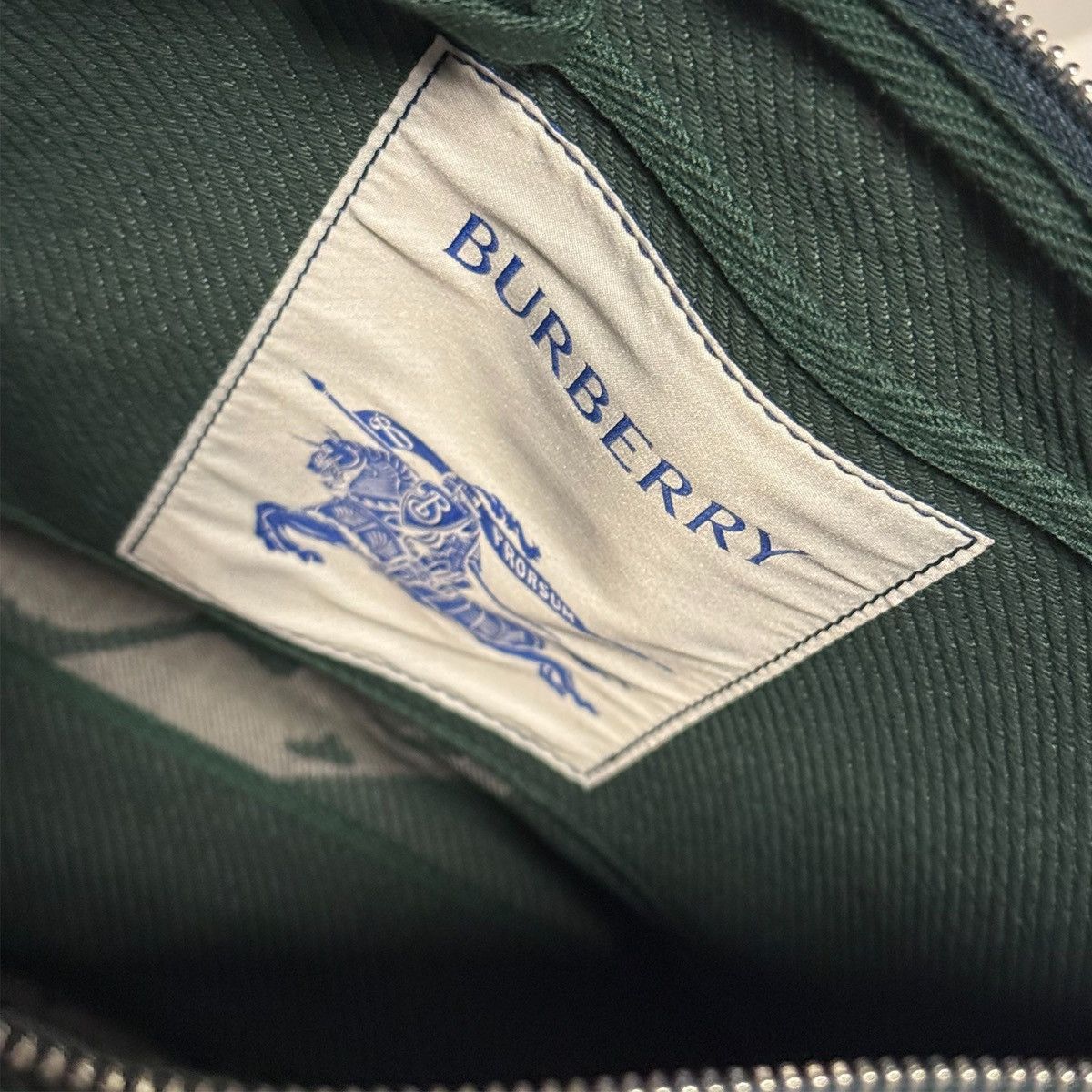 Burberry Burberry EKD Canvas Pouch Green Size ONE SIZE - 11 Thumbnail