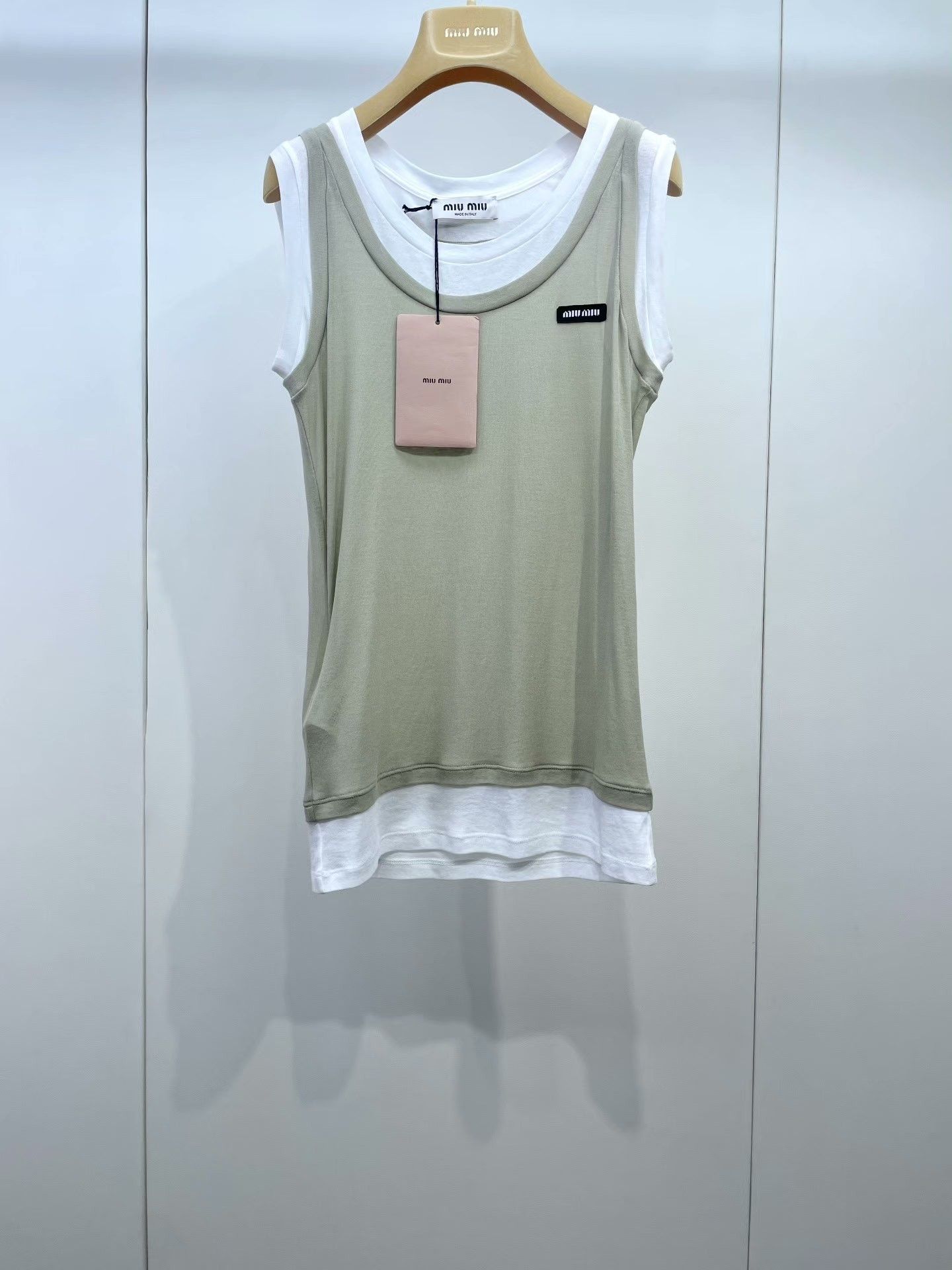 Miu Miu Miu Miu 25 New Fake Two-Piece Vest Size XS / US 0-2 / IT 36-38 - 1 Thumbnail