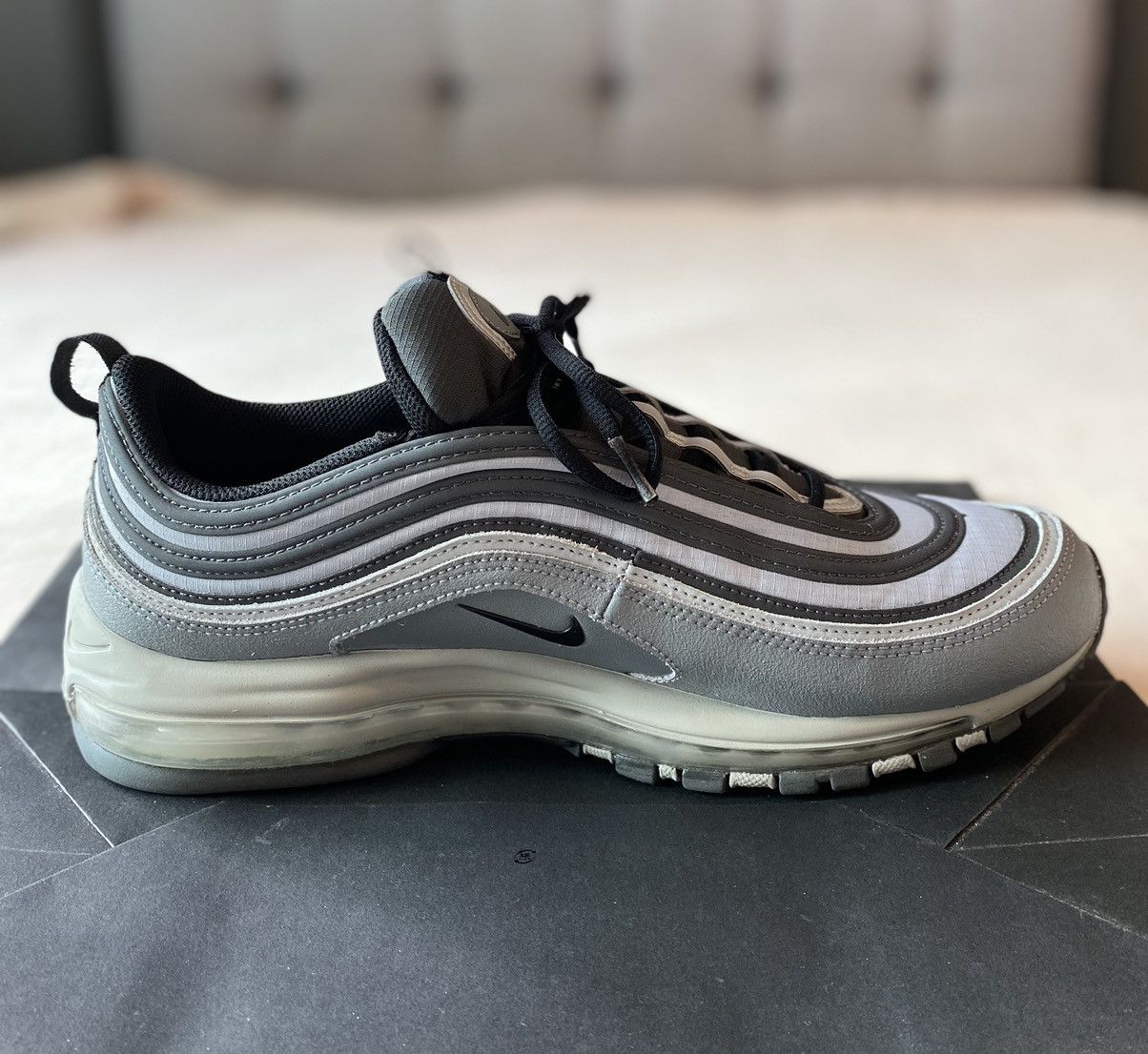 Designer × Nike Air Max 97 Stadium Grey Size US 12 / EU 45 - 5 Thumbnail