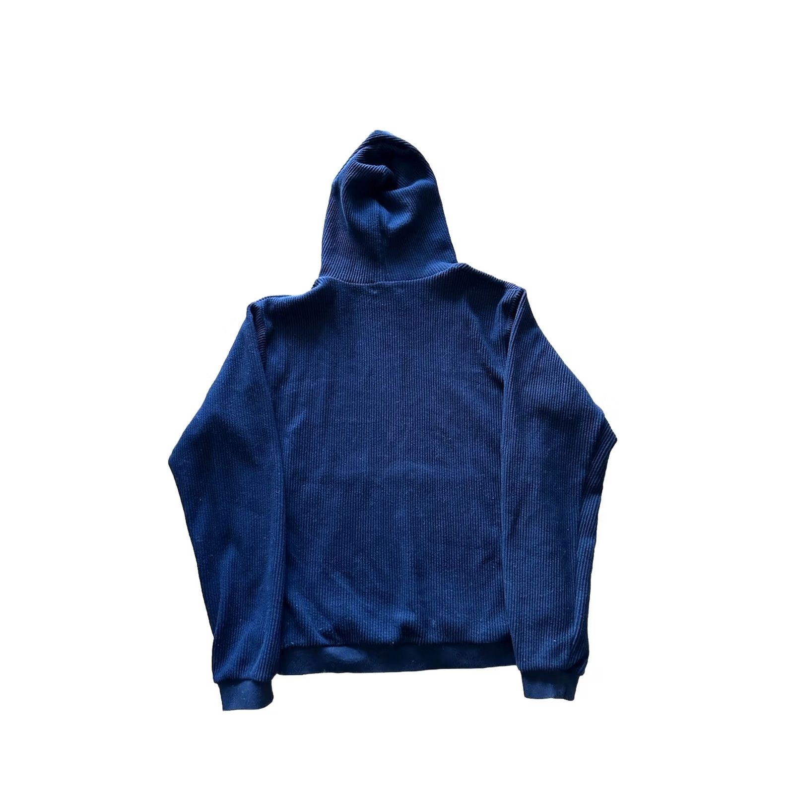John Elliott John Elliott Hoodie Pullover Knit Kake Mock Hooded Long Sleeve Size L Blue Navy Ribbed 3 22.5" Chest 25.75" Length Mens Regular USA Designer Worn Size US L / EU 52-54 / 3 - 5 Thumbnail