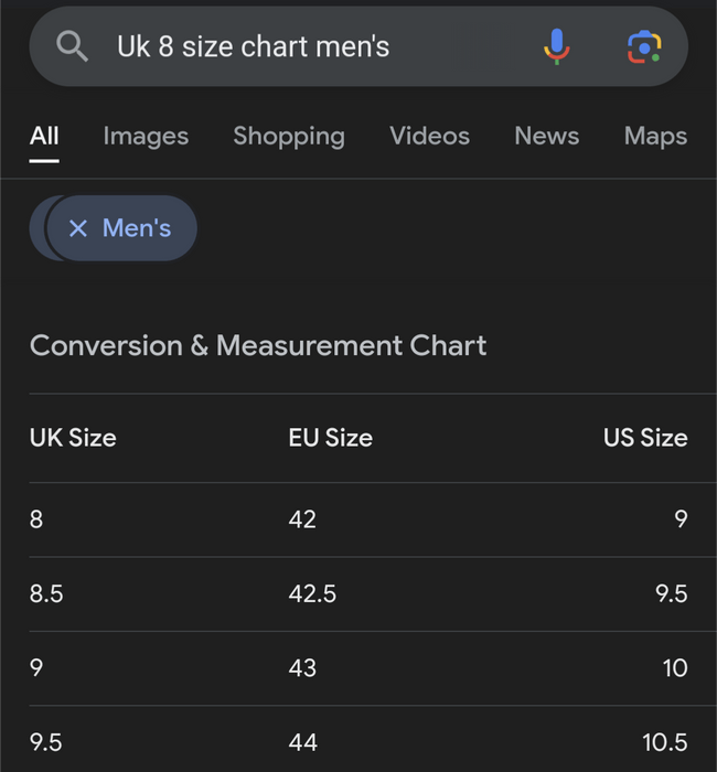 Adidas us 8 to uk outlet conversion