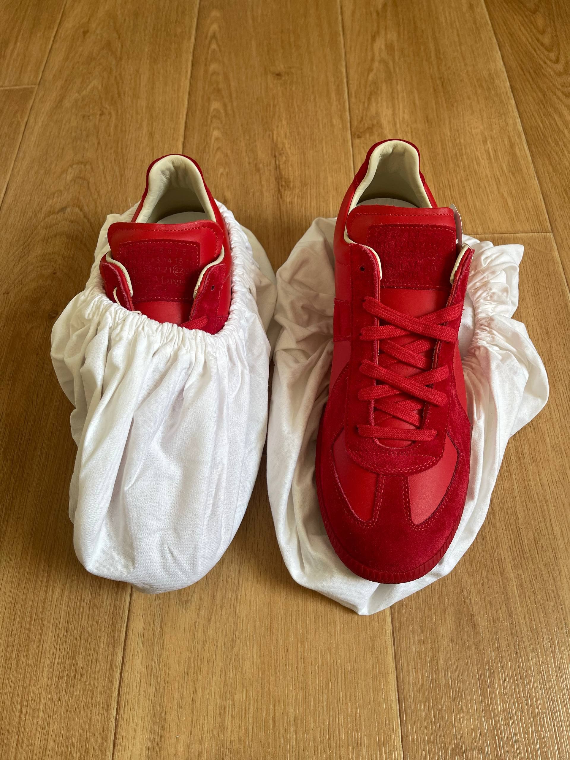 Maison Margiela Maison Martin Margiela MMM Low tTop Replica Red Sneaers Sz43 Size US 10 / EU 43 - 10 Thumbnail