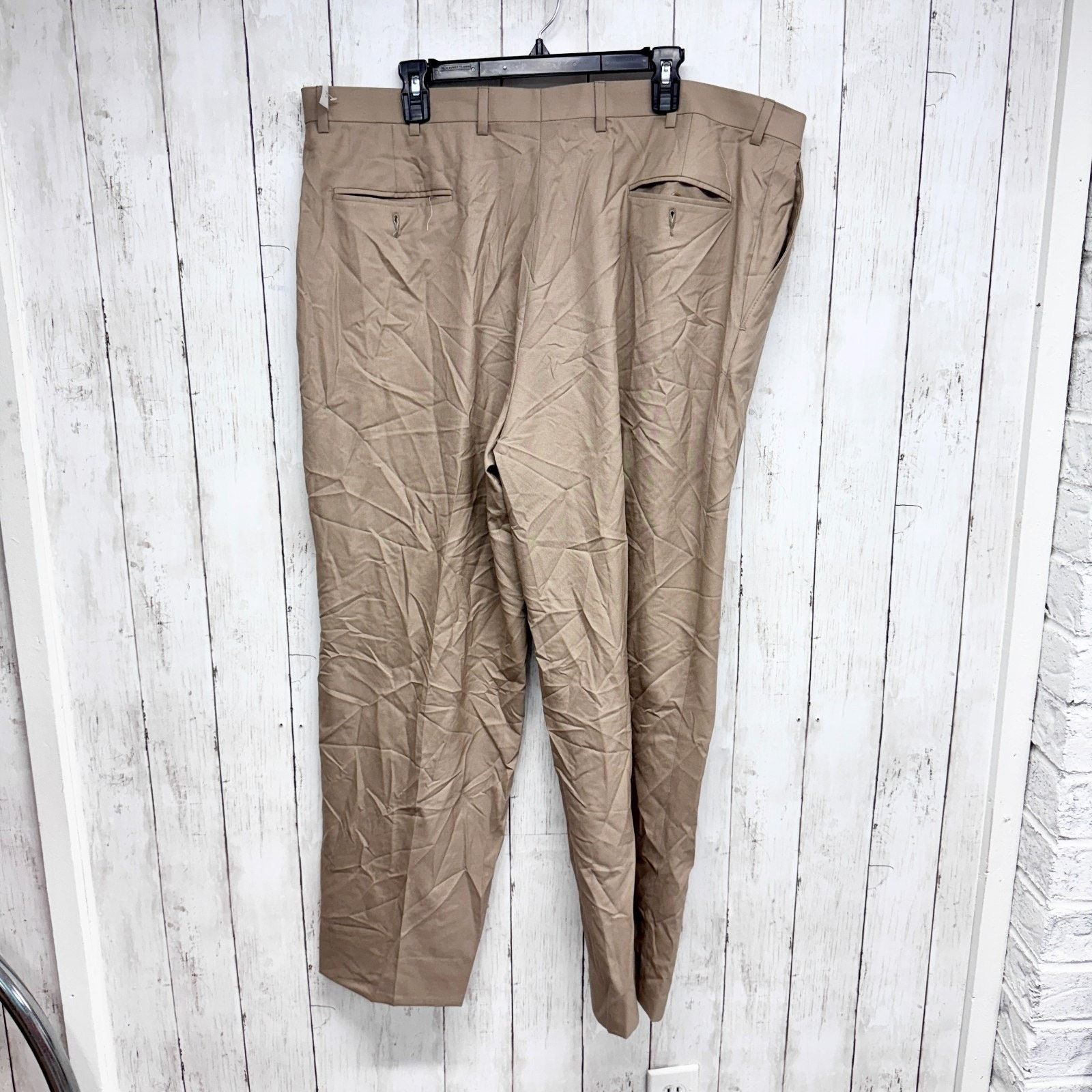 Hart Schaffner Marx Vintage Hart Schaffner Marx Beige Button Over Trousers 41X30 Size US 41 - 7 Thumbnail