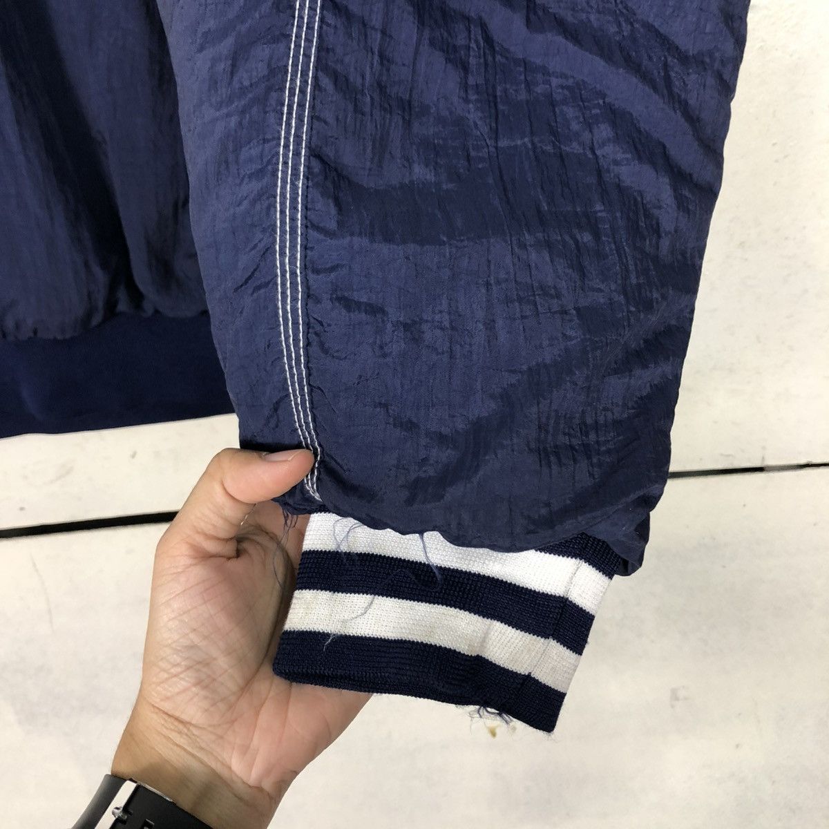 Nike 🔥VINTAGE BOMBER JACKET NIKE HALF ZIPPER BIG SWOOSH Size US M / EU 48-50 / 2 - 15 Thumbnail