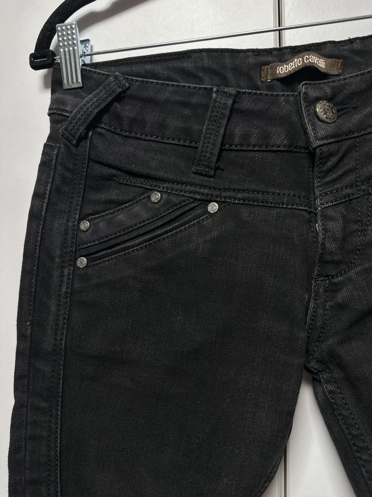 Roberto Cavalli Roberto Cavalli Vintage Scab Repair Distressed Skinny Jeans Size 25" / US 0 / IT 36 - 6 Thumbnail