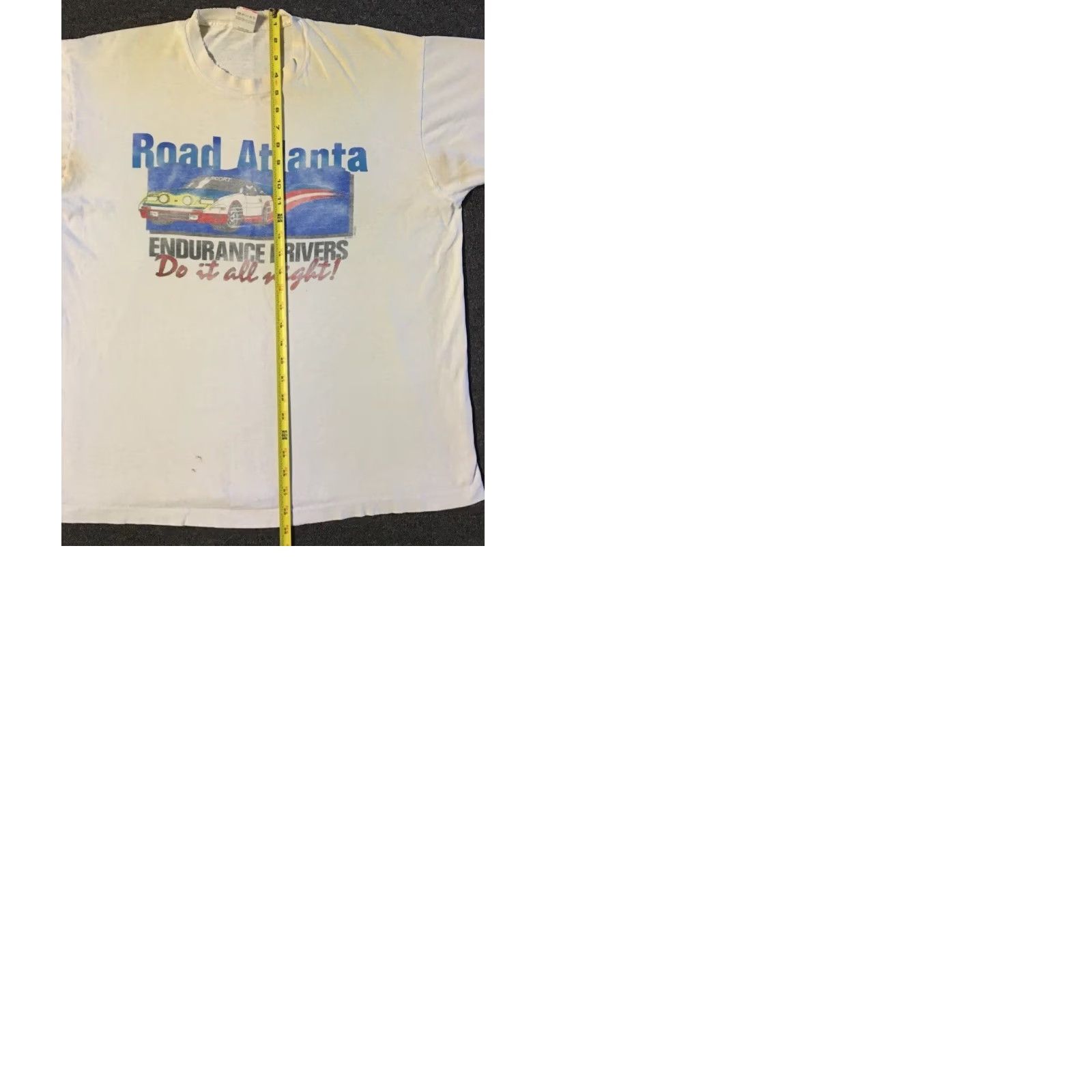 Vintage VINTAGE Road Atlanta Drivers Do It All Night Thrashed Faded Shirt XL White Nike Shirt? Size US XL / EU 56 / 4 - 12 Thumbnail