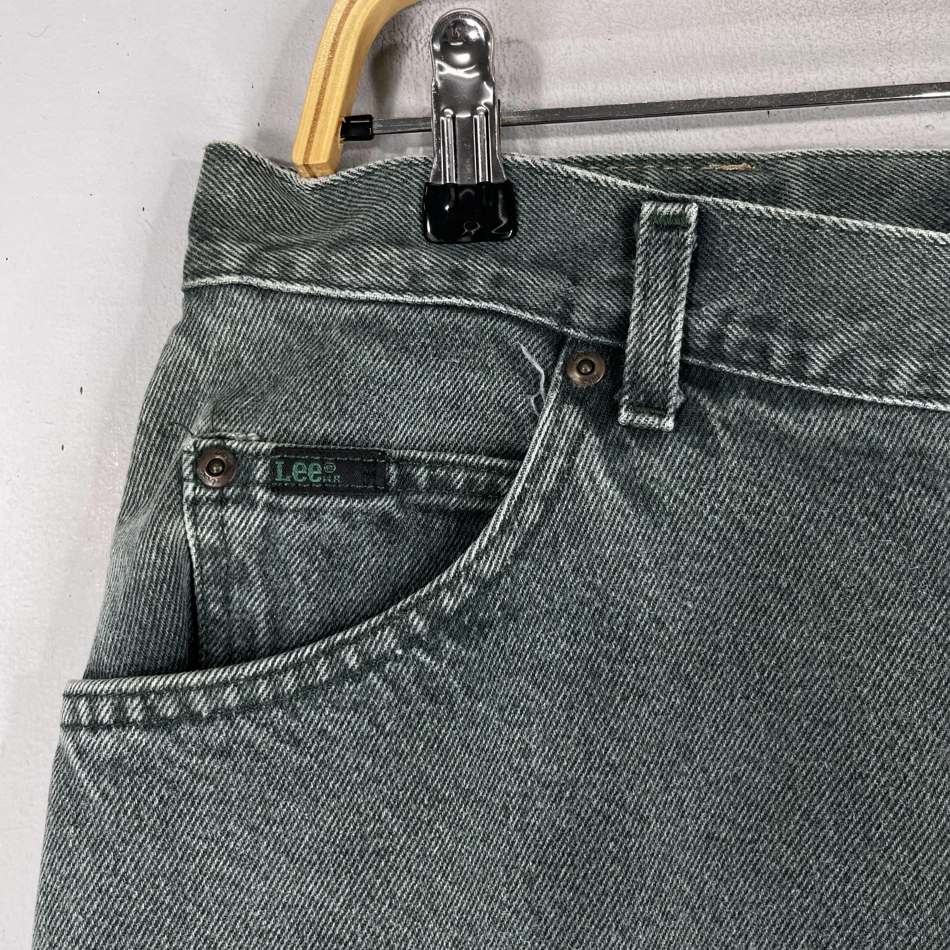 Lee × Vintage W33 L26 Vintage Lee Distressed Sun Faded Petite Jeans Size 33" - 4 Thumbnail