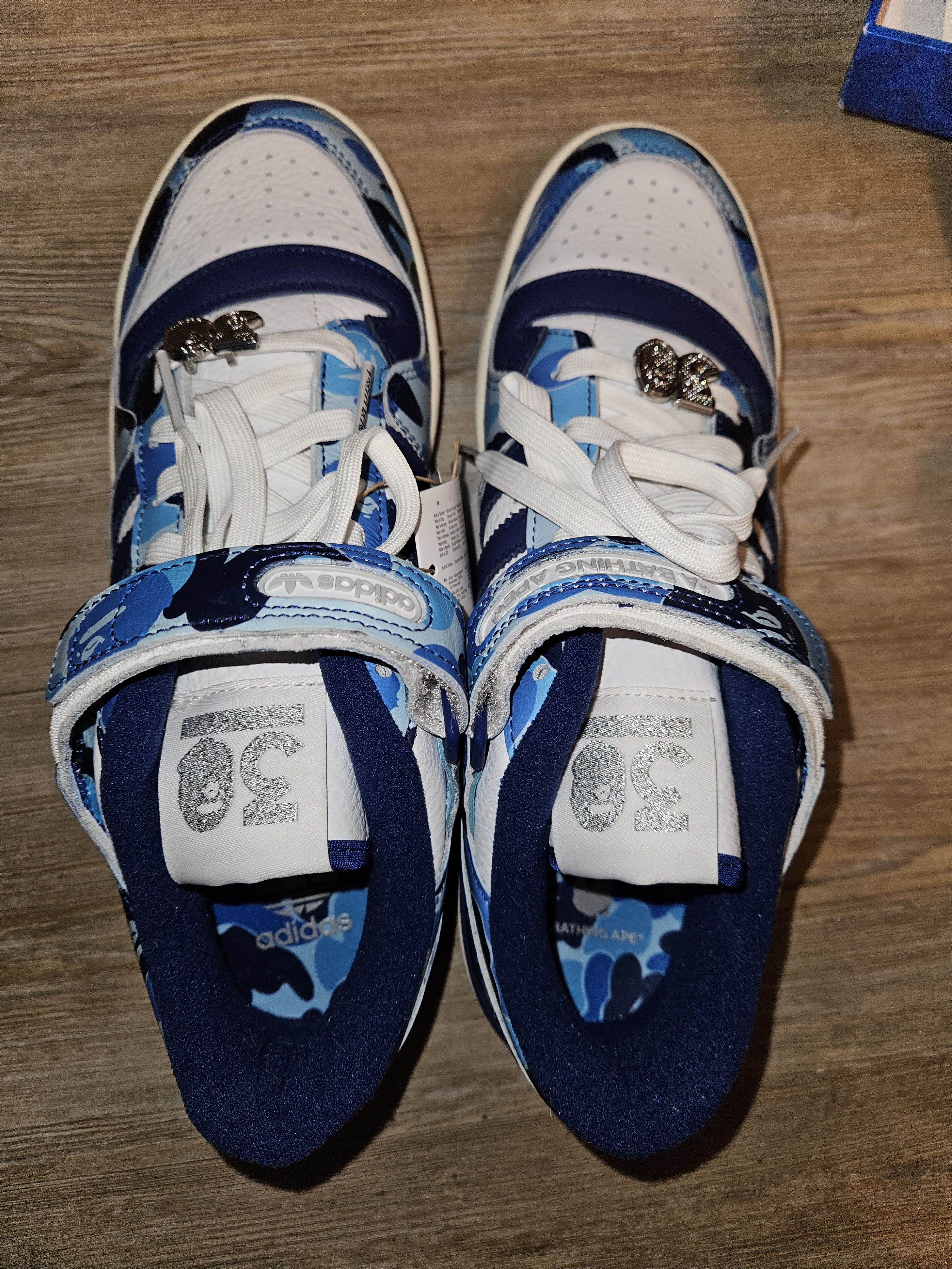 Adidas × Bape Bape x Adidas Forum Low 84 30th Anniversary Size US 11.5 / EU 44-45 - 11 Thumbnail