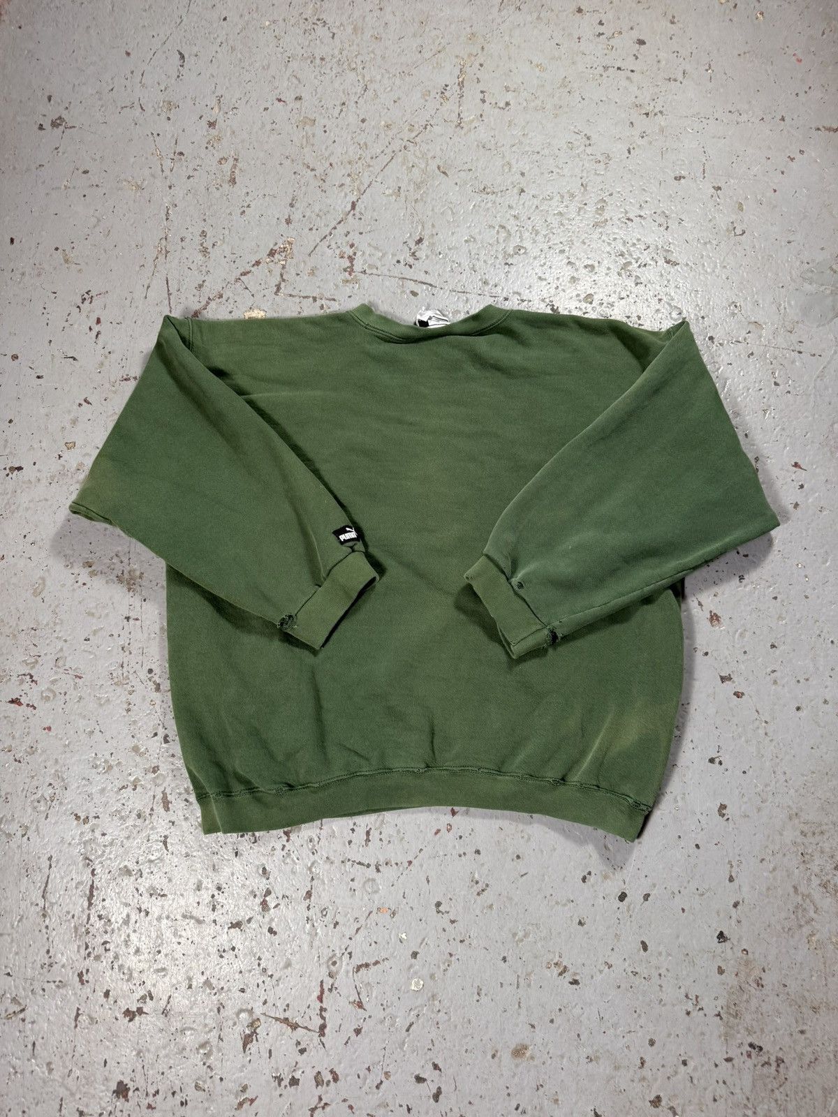 Puma Vintage Thrashed Green Bay Packers Puma Sweater Distressed Size US XL / EU 56 / 4 - 6 Thumbnail