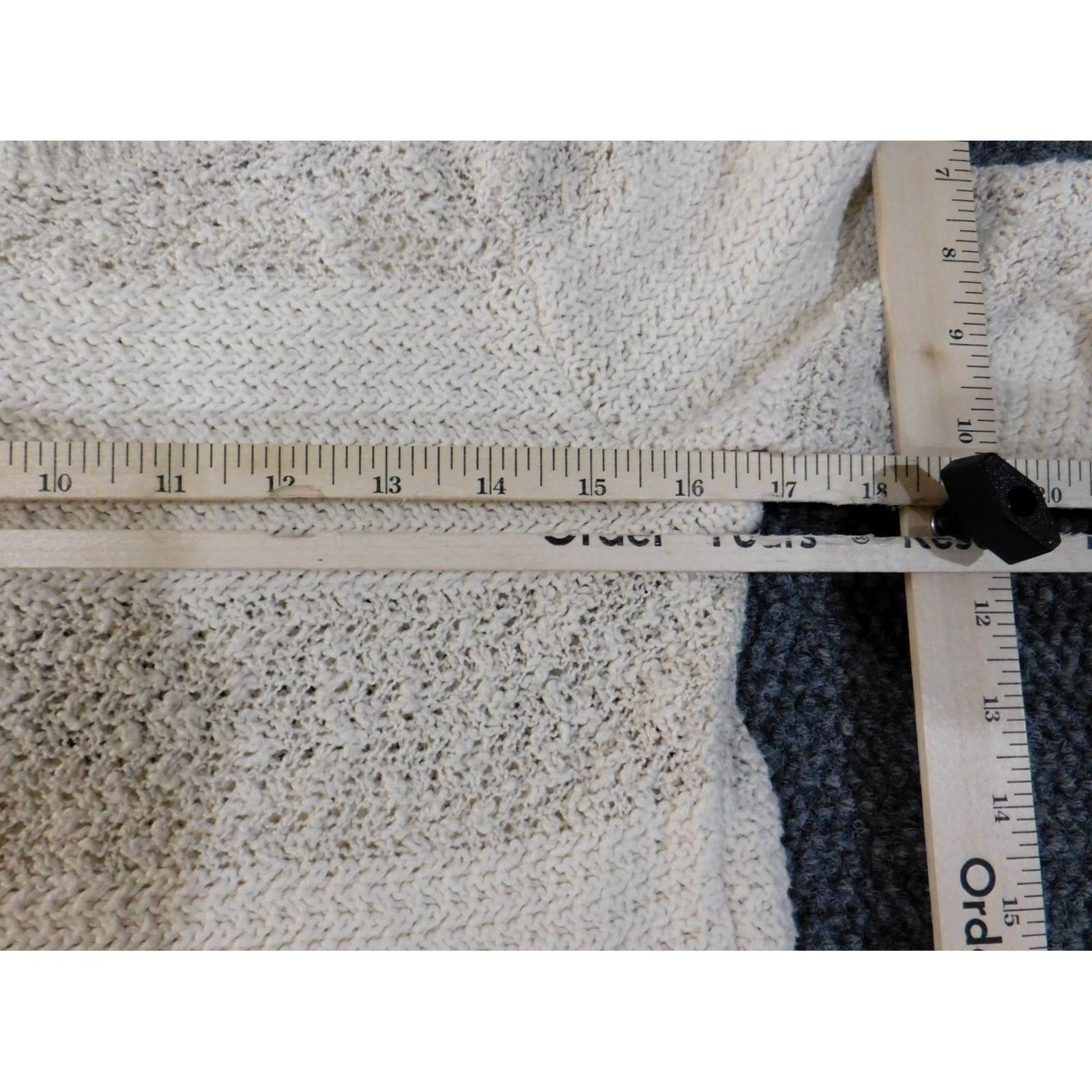 Loft LOFT Sweater Pullover Women Medium Beige Stripe Knit Cotton Acrylic Rib Knit Round Neck Long Sleeve Regular Fit Vintage No Size M / US 6-8 / IT 42-44 - 5 Thumbnail