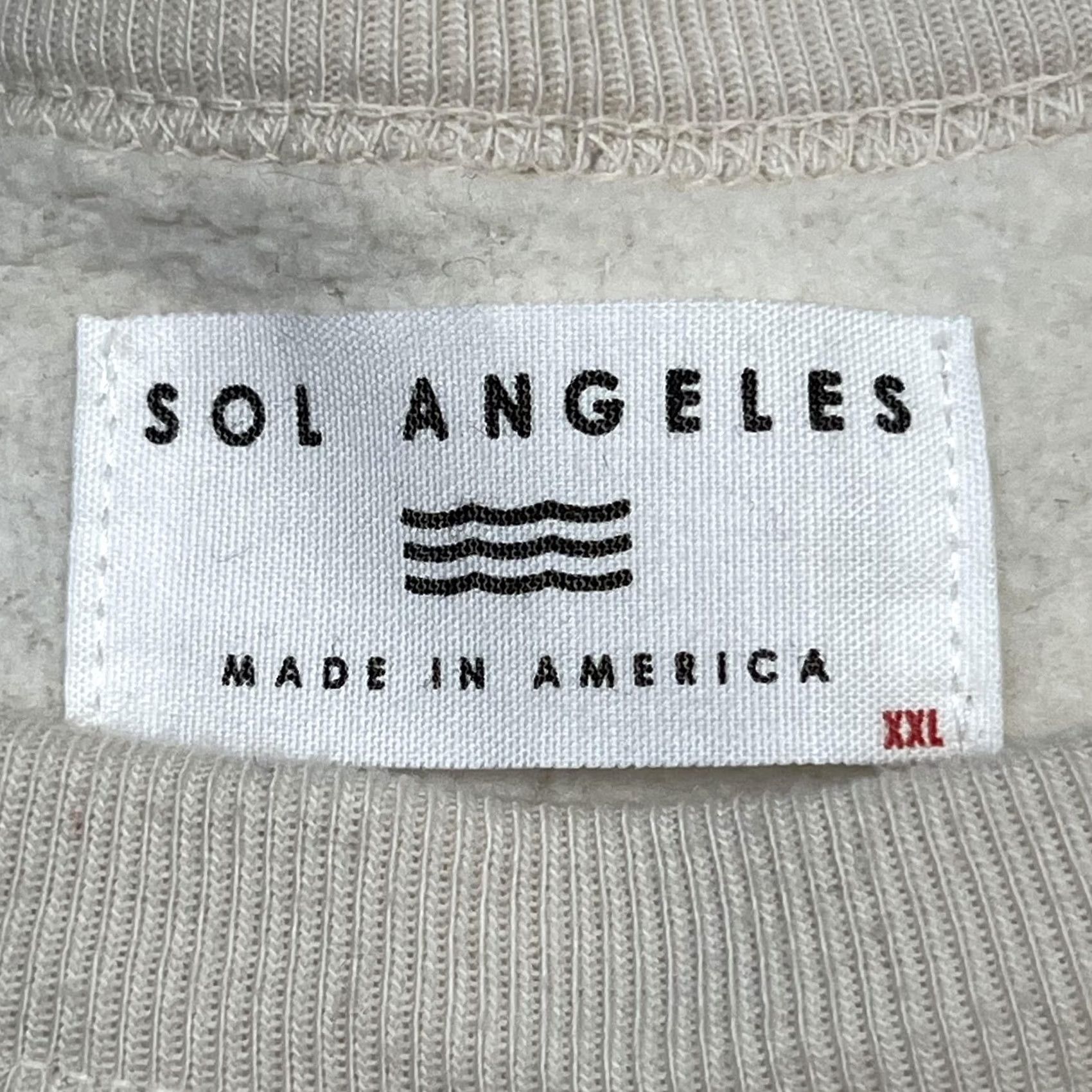Sol Angeles Sol Angeles Sweater Mens 2XL Beige Pullover Striped Pocket Crewneck Made USA Size US XXL / EU 58 / 5 - 3 Thumbnail