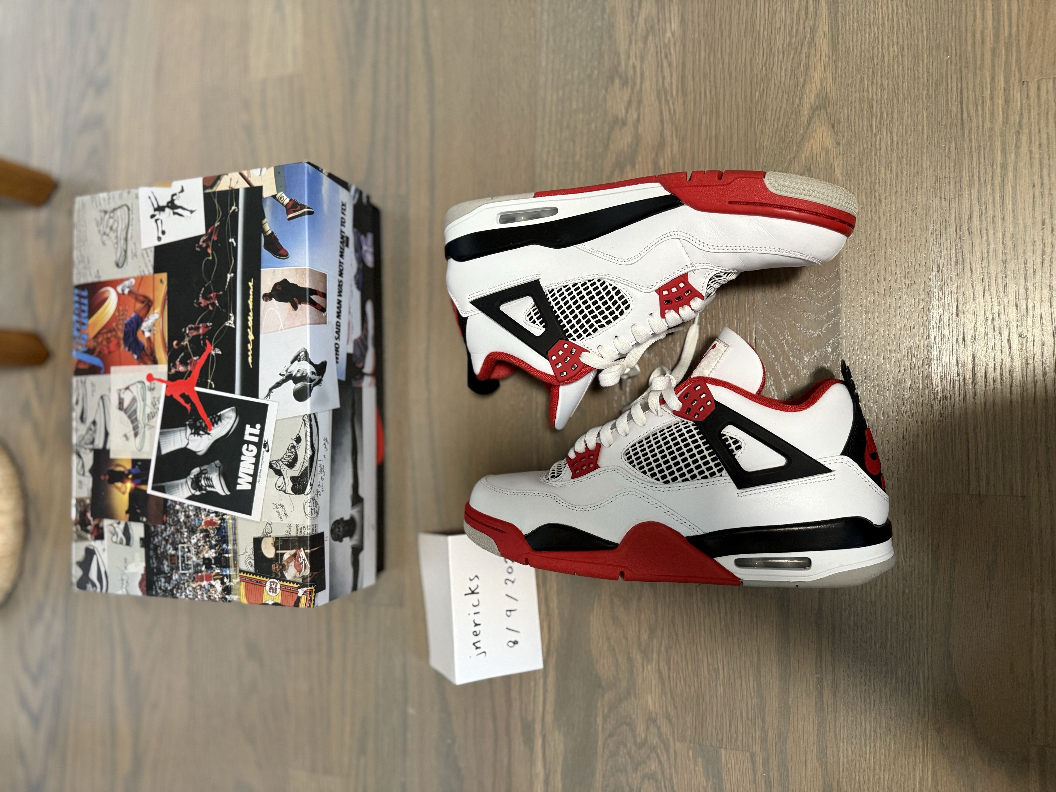 Jordan Brand Jordan 4 Retro Fire Red (2020) Size US 9.5 / EU 42-43 - 4 Thumbnail