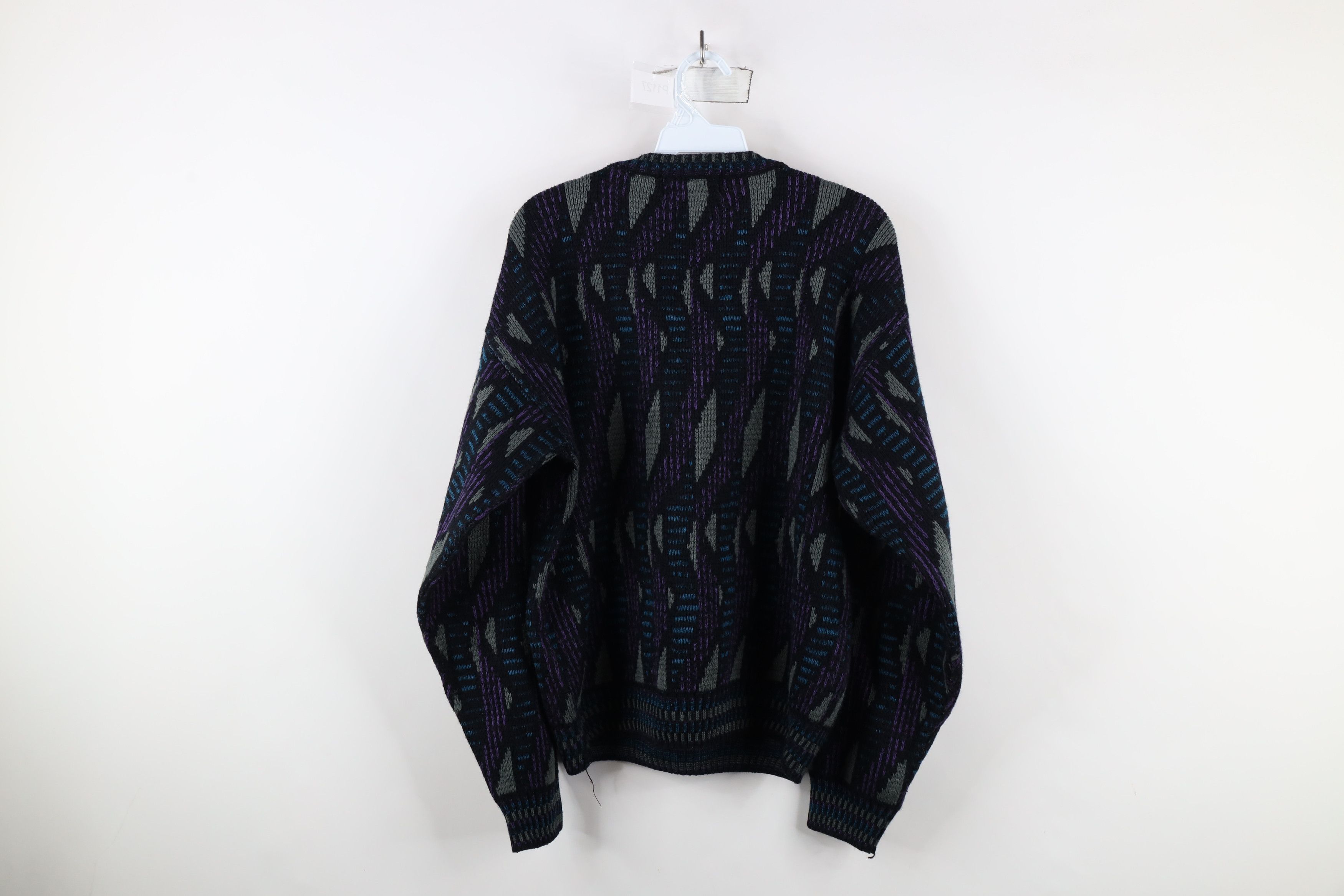 Vintage Vintage 90s Coogi Style Geometric Knit Crewneck Sweater Size US M / EU 48-50 / 2 - 7 Thumbnail