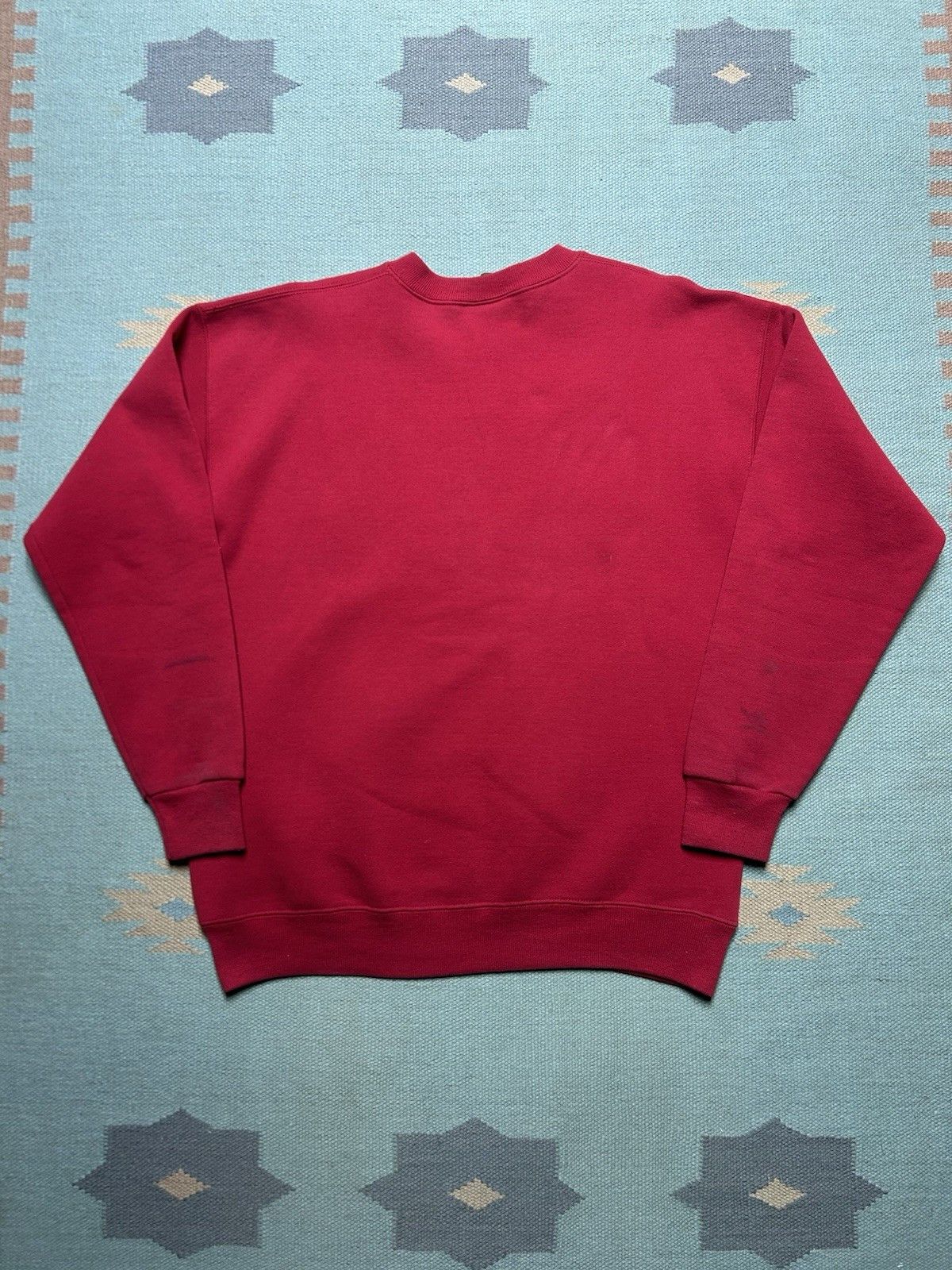Vintage Vintage 90s sweatshirt Lee sturdy heavyweight blank red XL Size US XL / EU 56 / 4 - 7 Thumbnail