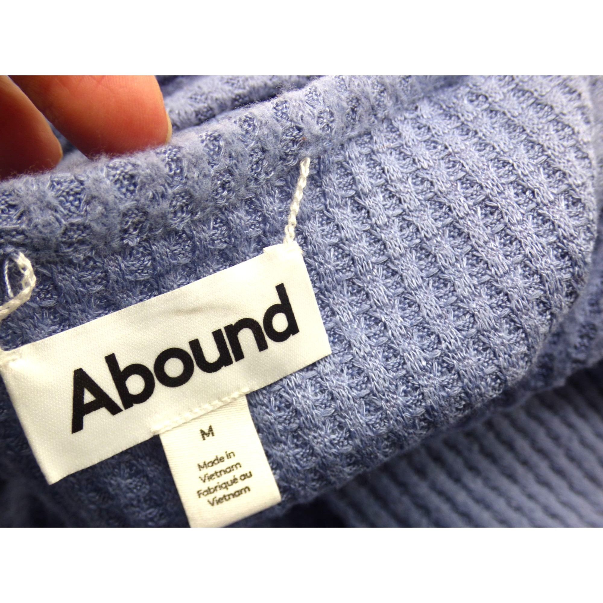 Other Abound Women’s V-neck Thermal Long Sleeve Tee, Blue, M Size M / US 6-8 / IT 42-44 - 6 Thumbnail