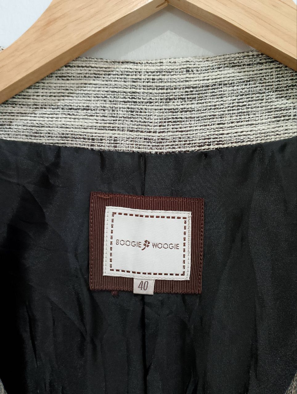 Le Grande Bleu (L.G.B.) BOOGIE WOOGIE Handloomed Grey Crew Jacket Size S / US 4 / IT 40 - 7 Thumbnail