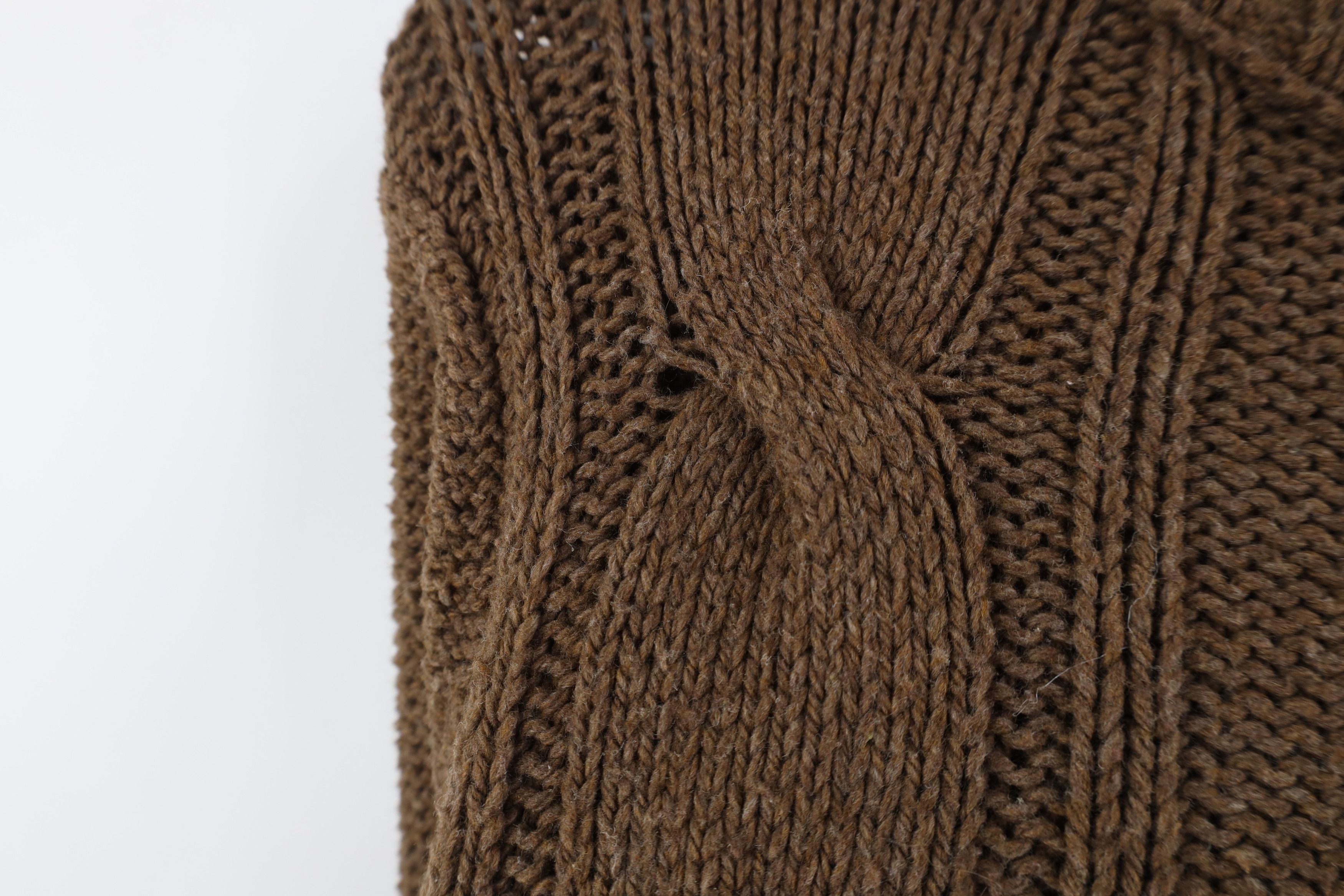 Vintage Vintage 90s Y2K Babydoll Blend Fisherman Cable Knit Sweater Size L / US 10 / IT 46 - 4 Thumbnail