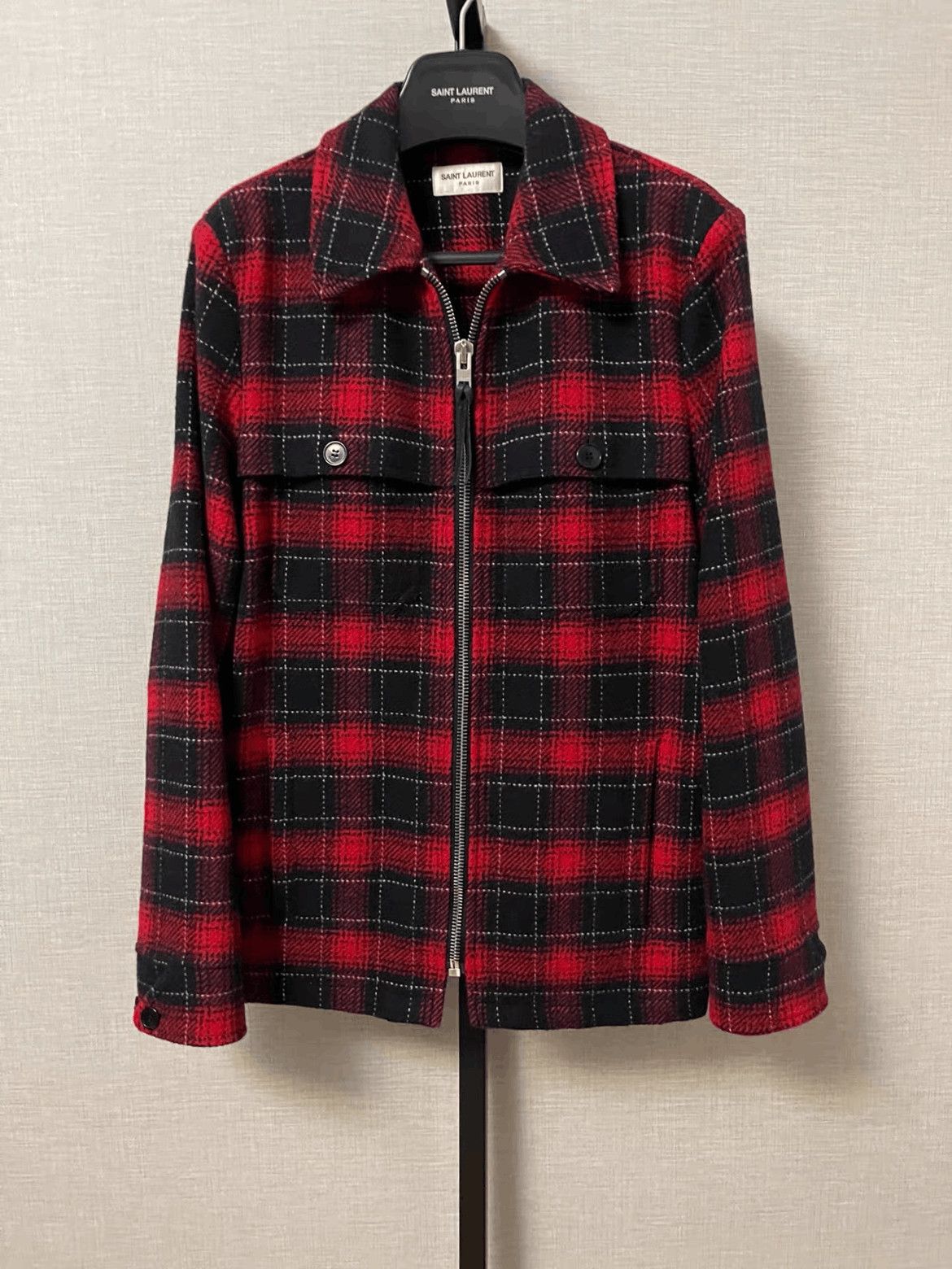 Saint Laurent Paris Saint Laurent Paris 13AW Plaid JAcket Size US S / EU 44-46 / 1 - 1 Thumbnail