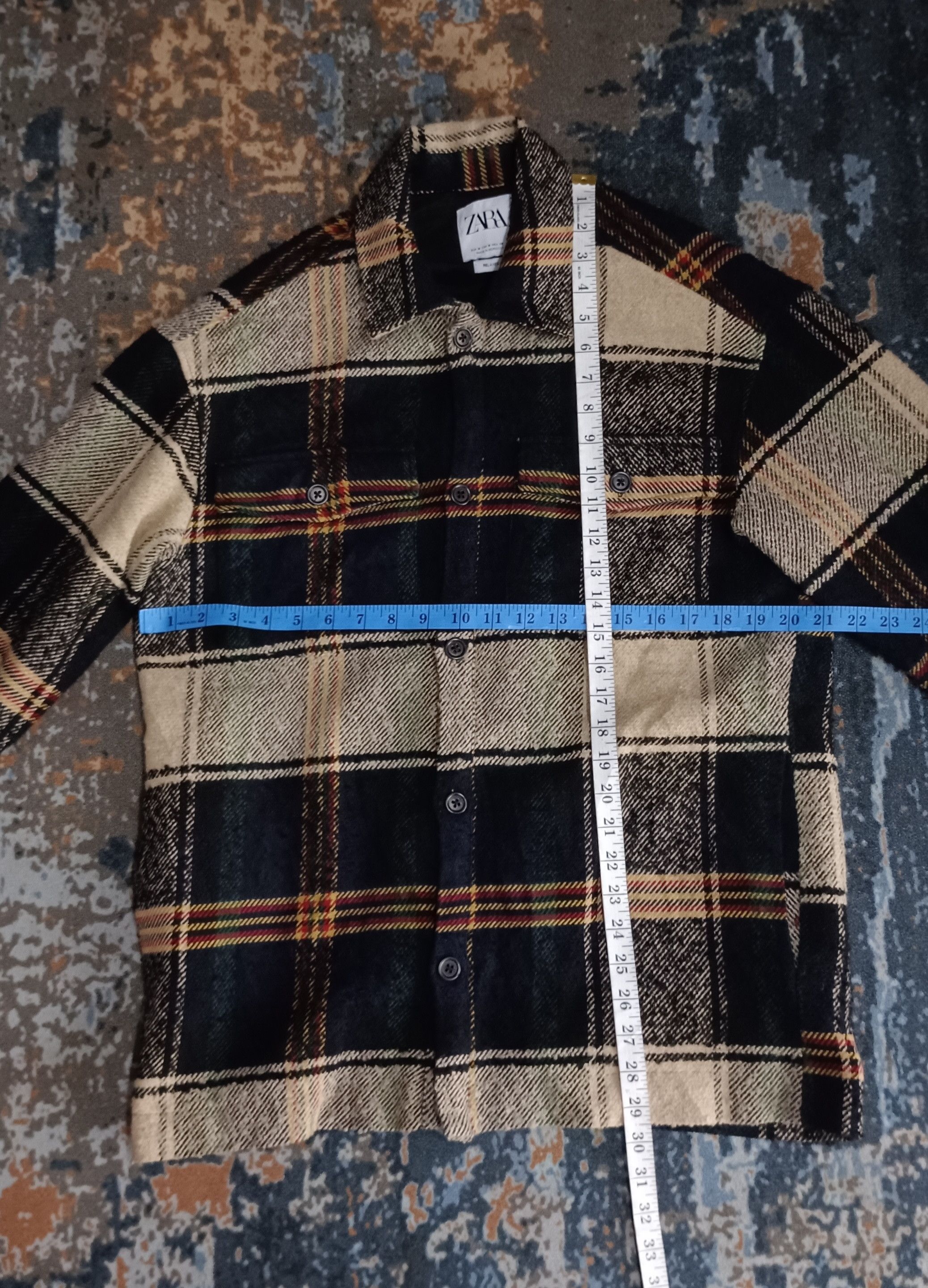 Designer × Zara Zara Men Flannel Wool Jacket Size US L / EU 52-54 / 3 - 13 Thumbnail