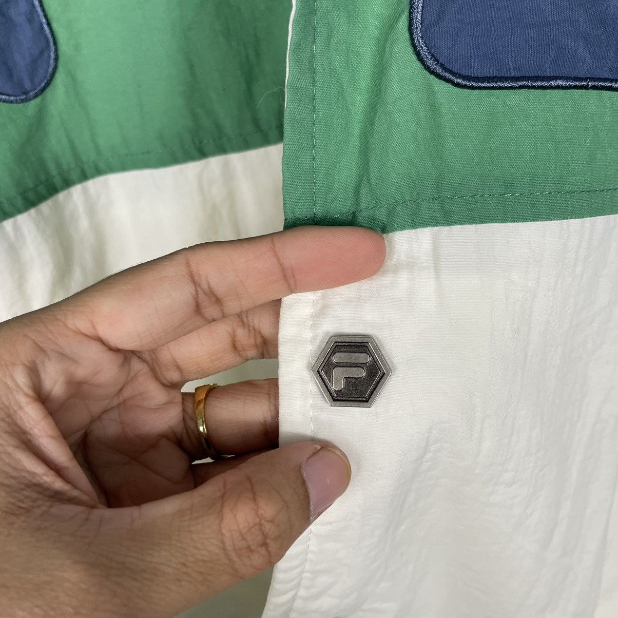 Fila Vtg Fila Big Logo Color Block Jacket Size US L / EU 52-54 / 3 - 14 Thumbnail
