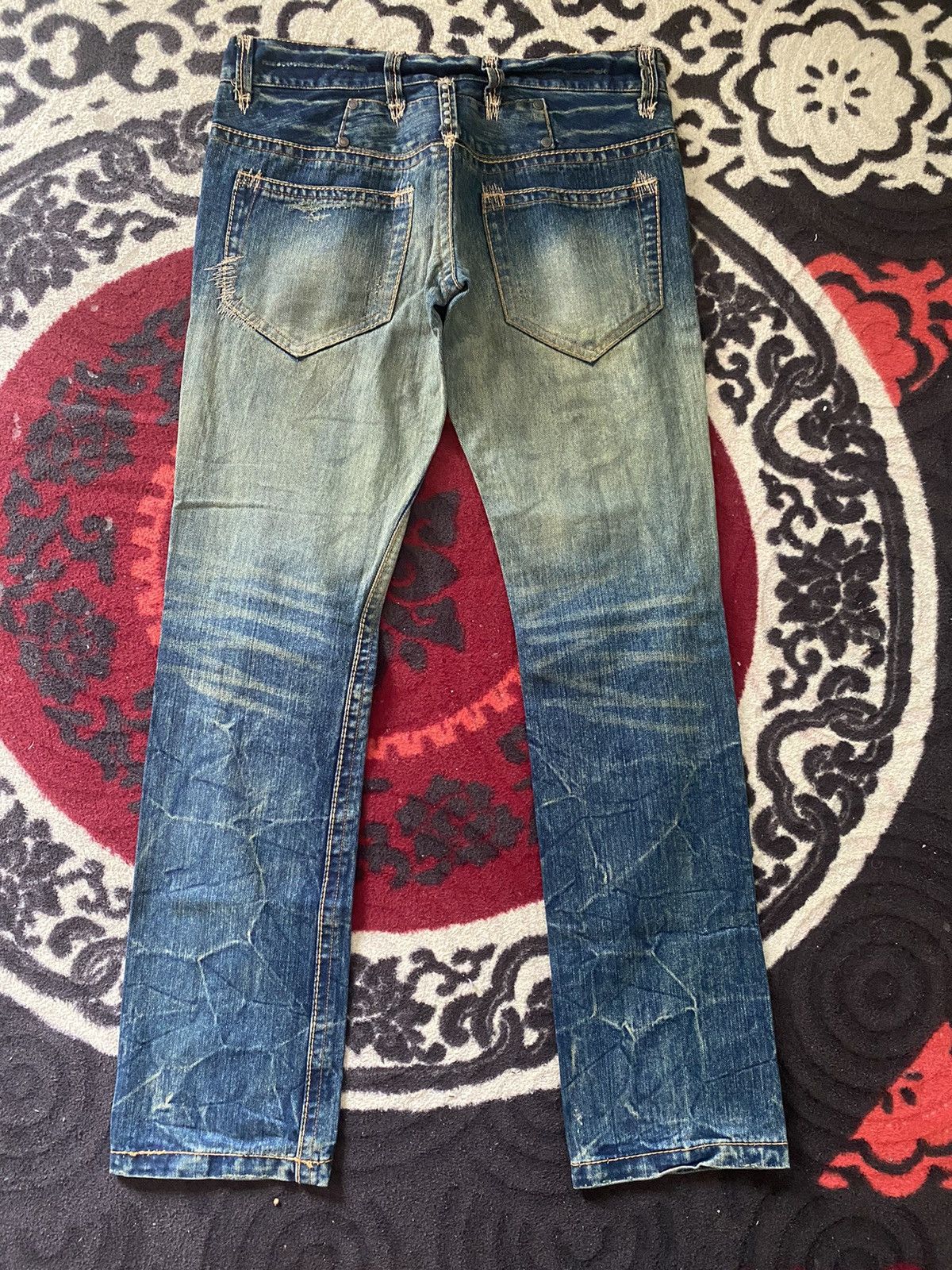 Japanese Brand × Vintage Vintage Icom Rework Style Jeans Size US 34 / EU 50 - 2 Thumbnail