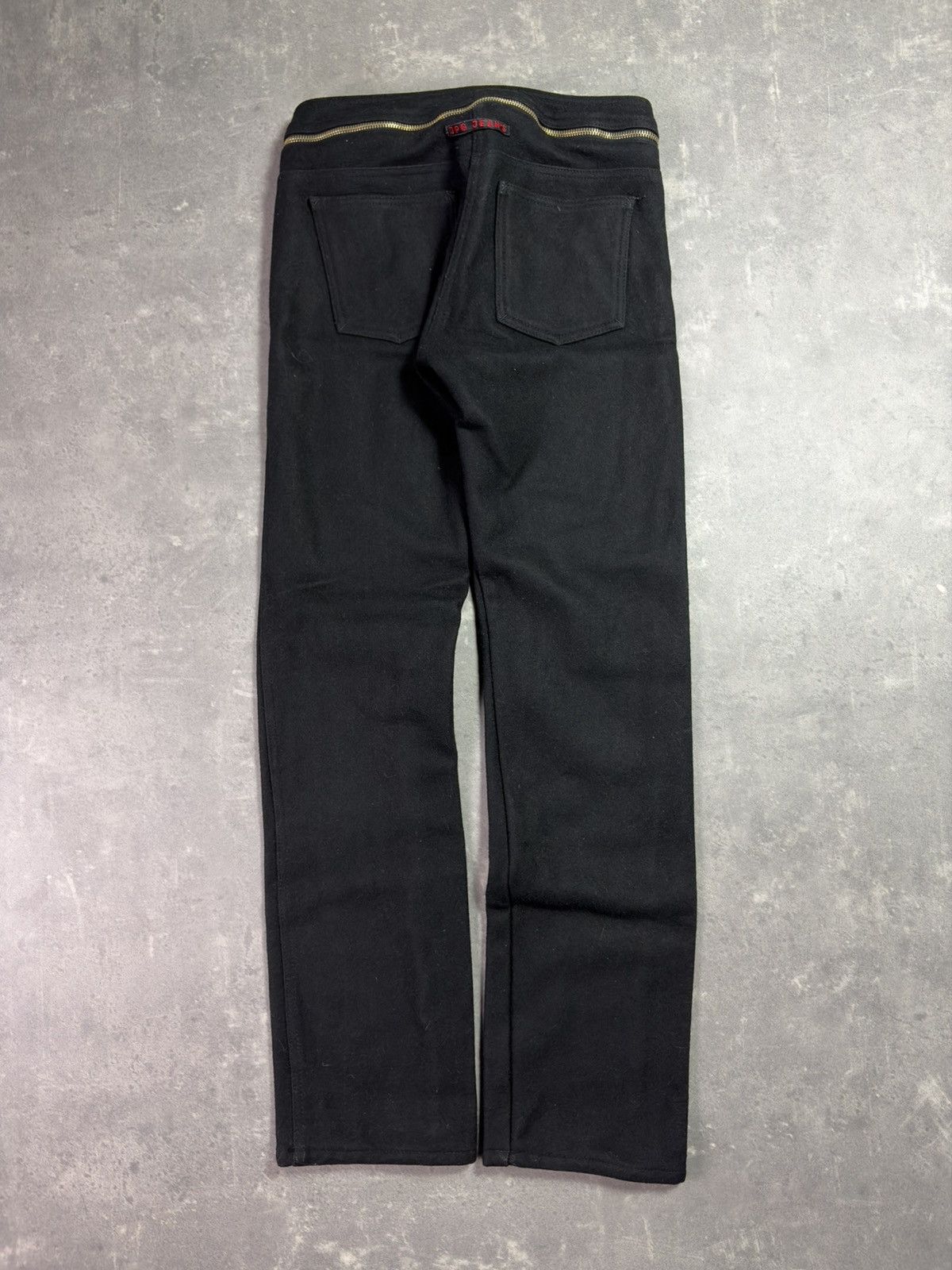 Jean Paul Gaultier 90s/00s Jean Paul Gaultier Zip Belt Heavy Wool Pants 40 S Size 27" / US 4 / IT 40 - 2 Thumbnail