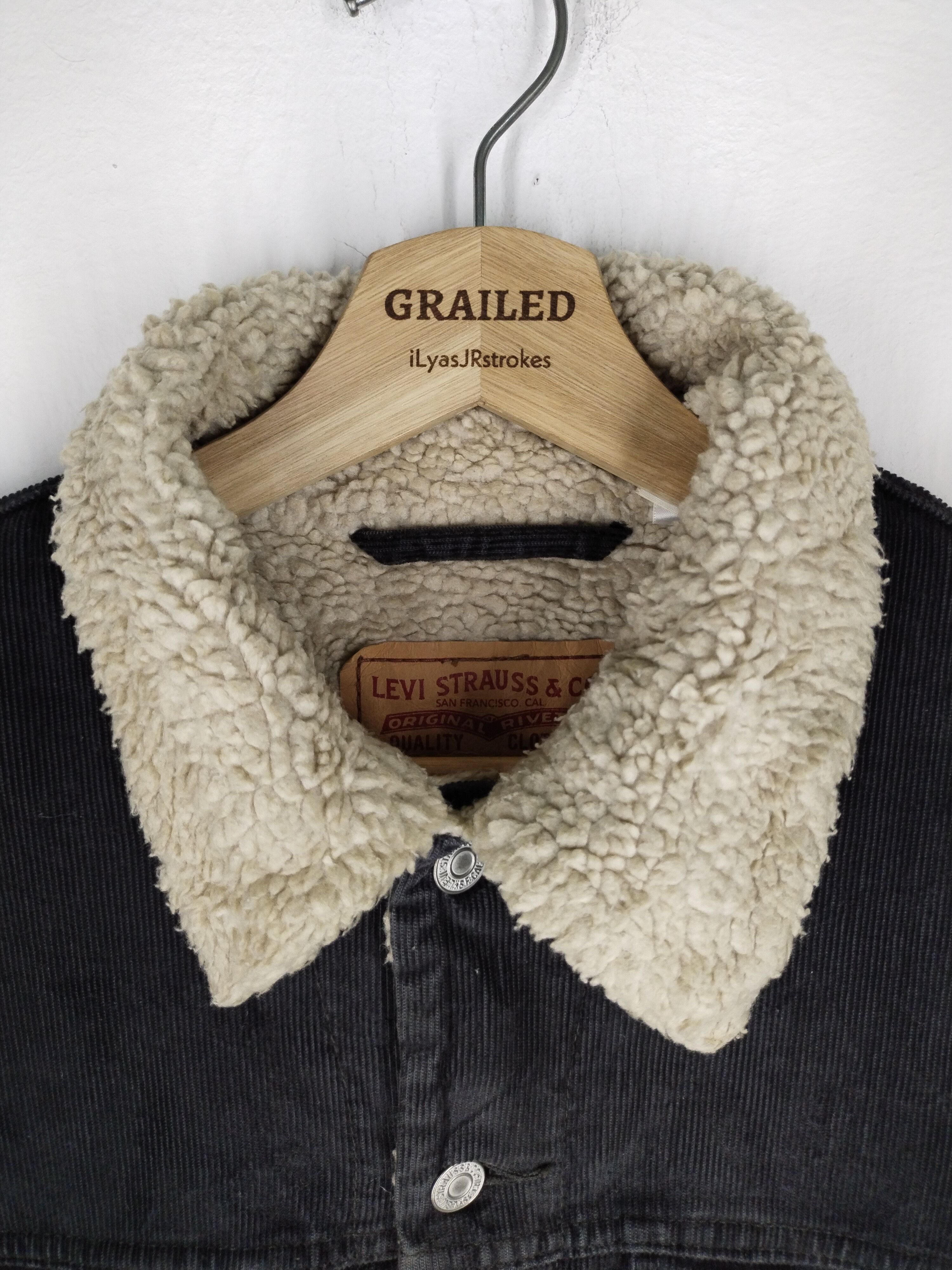 If Six Was Nine × Levi's × Levi's Vintage Clothing Vtg Levi's Sherpa Jacket Size US M / EU 48-50 / 2 - 15 Thumbnail