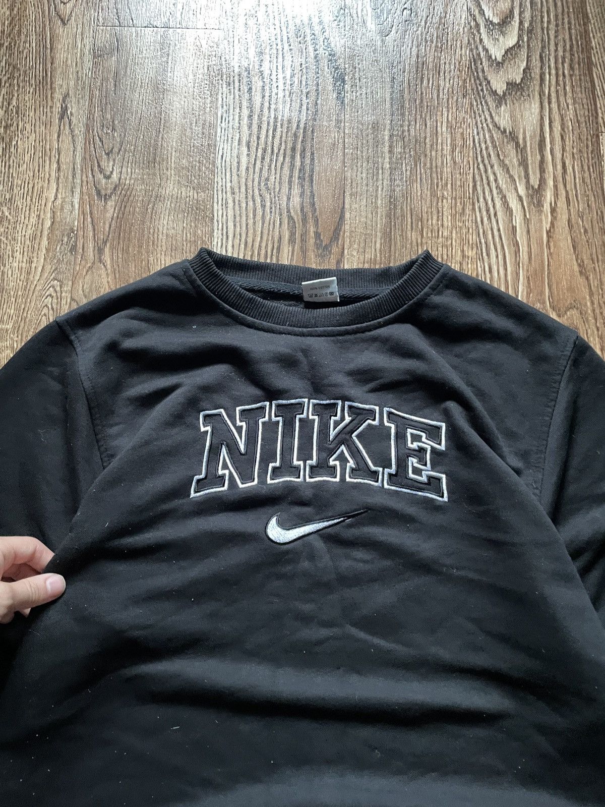 Nike Vintage Nike Big Logo Sweatshirt 90s Oversized Drill Size US XL / EU 56 / 4 - 4 Thumbnail