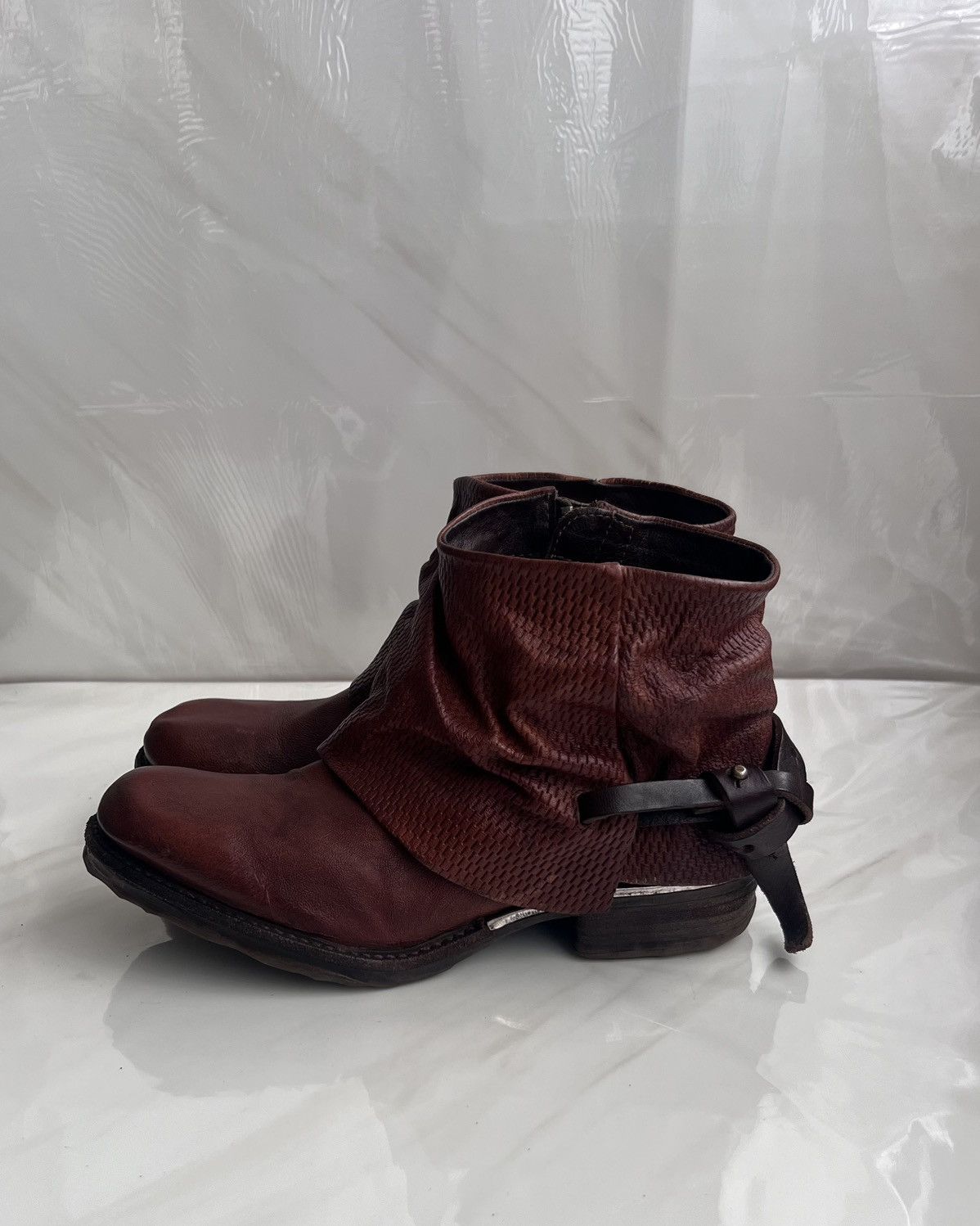 A.S.98 As 98 Airstep italian Zipper Boho Biker distressed boot Size US 8 / IT 38 - 5 Thumbnail