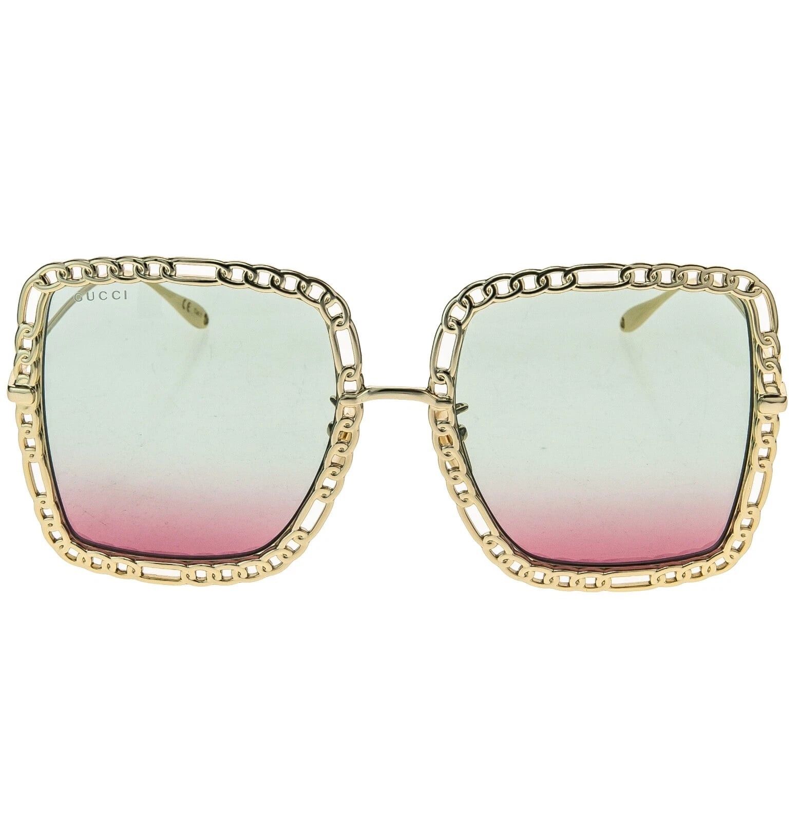 Gucci GUCCI GG1033S 1033 Gold Pink Detachable Necklace Pendant Size ONE SIZE - 12 Thumbnail