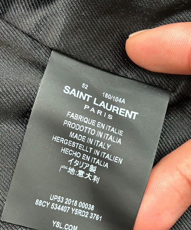 Saint Laurent Paris Saint Laurent 18FW Leather Biker Jacket- Size US L / EU 52-54 / 3 - 6 Thumbnail