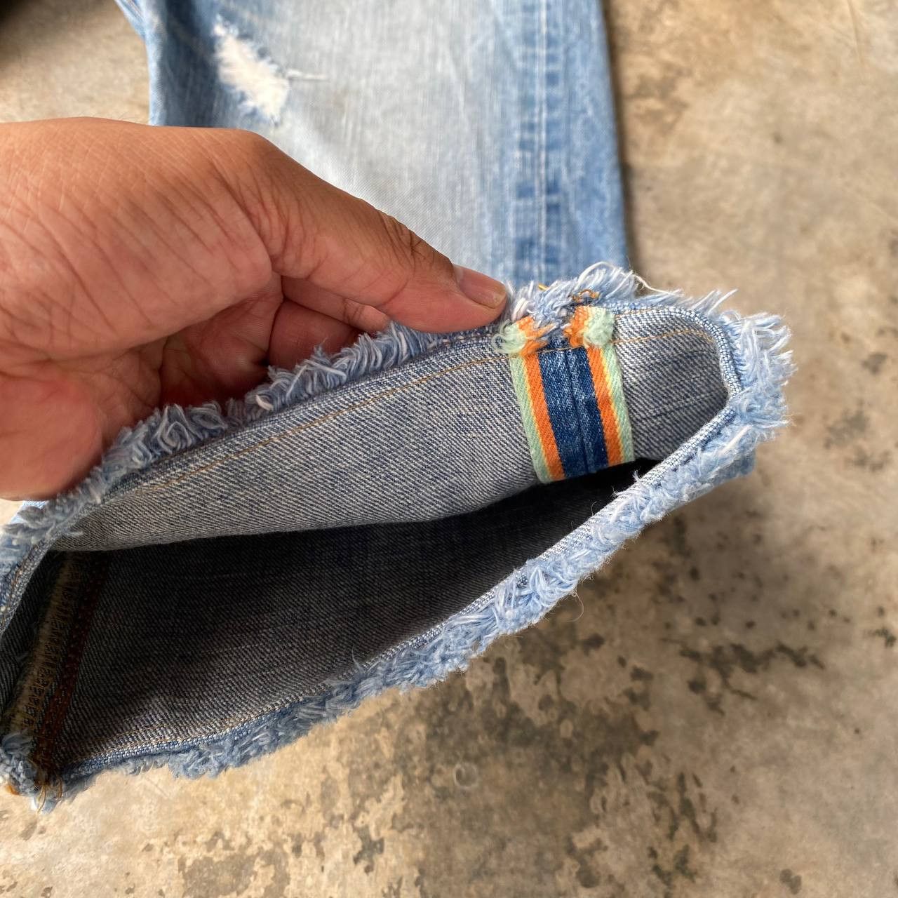 Edwin EDWIN Japan SELVEDGED REWORKED Distressed Shorts Frayed Hem Size US 30 / EU 46 - 5 Thumbnail