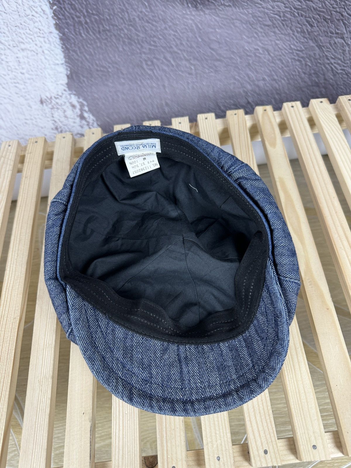 Japanese Brand Milsa Second Femmes Chamantes newsboy baker’s hat denim Size ONE SIZE - 8 Thumbnail