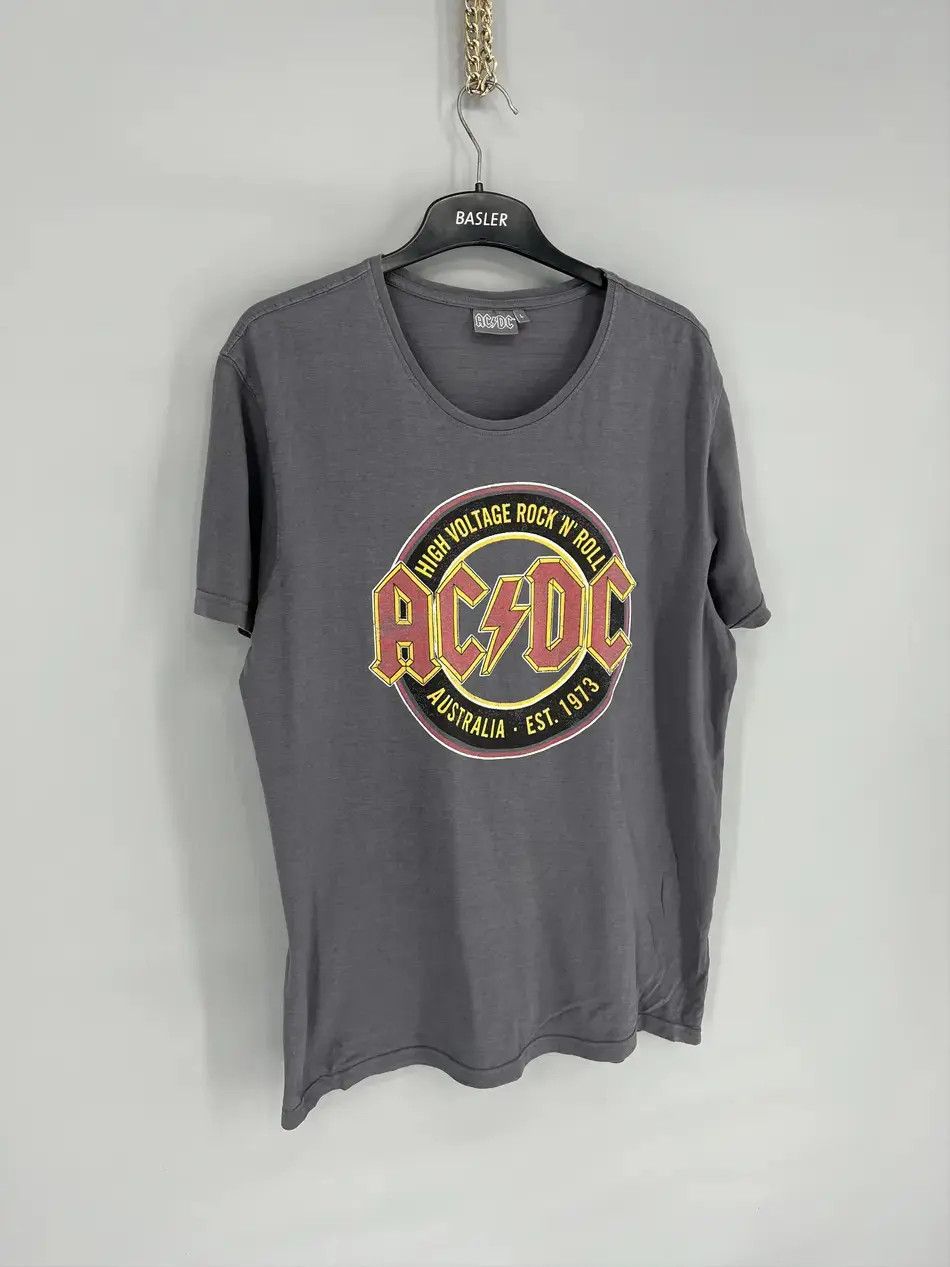 Band Tees × Vintage AC/DC High Voltage Rock N Roll 1976 Tie Dye T Shirt Size US L / EU 52-54 / 3 - 2 Thumbnail