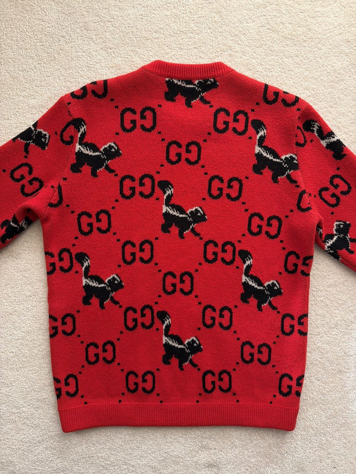 Gucci GUCCI GG SKUNK WOOL KNIT Size US S / EU 44-46 / 1 - 5 Thumbnail